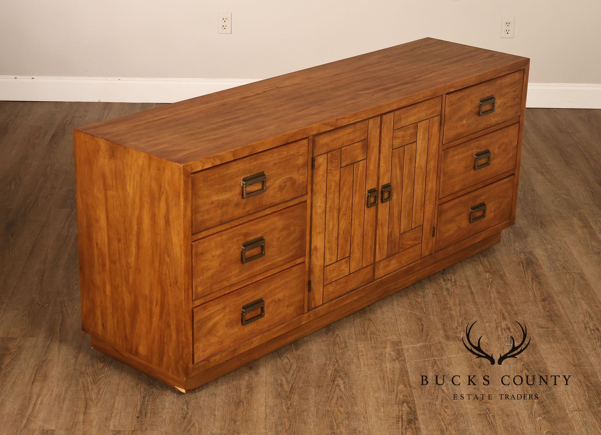 Drexel 'Woodbriar' Campaign Style Chest of Drawers