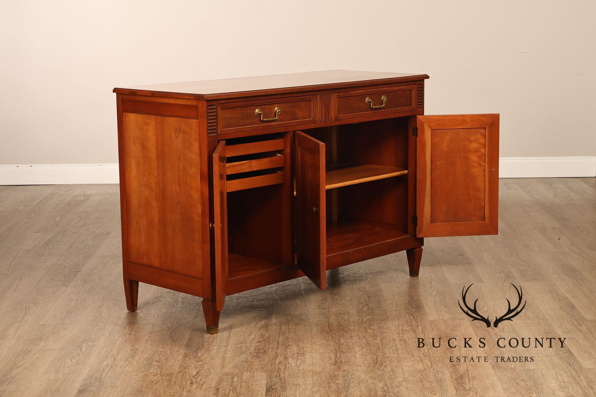Kindel Directoire Style Vintage Fruitwood Buffet Sideboard