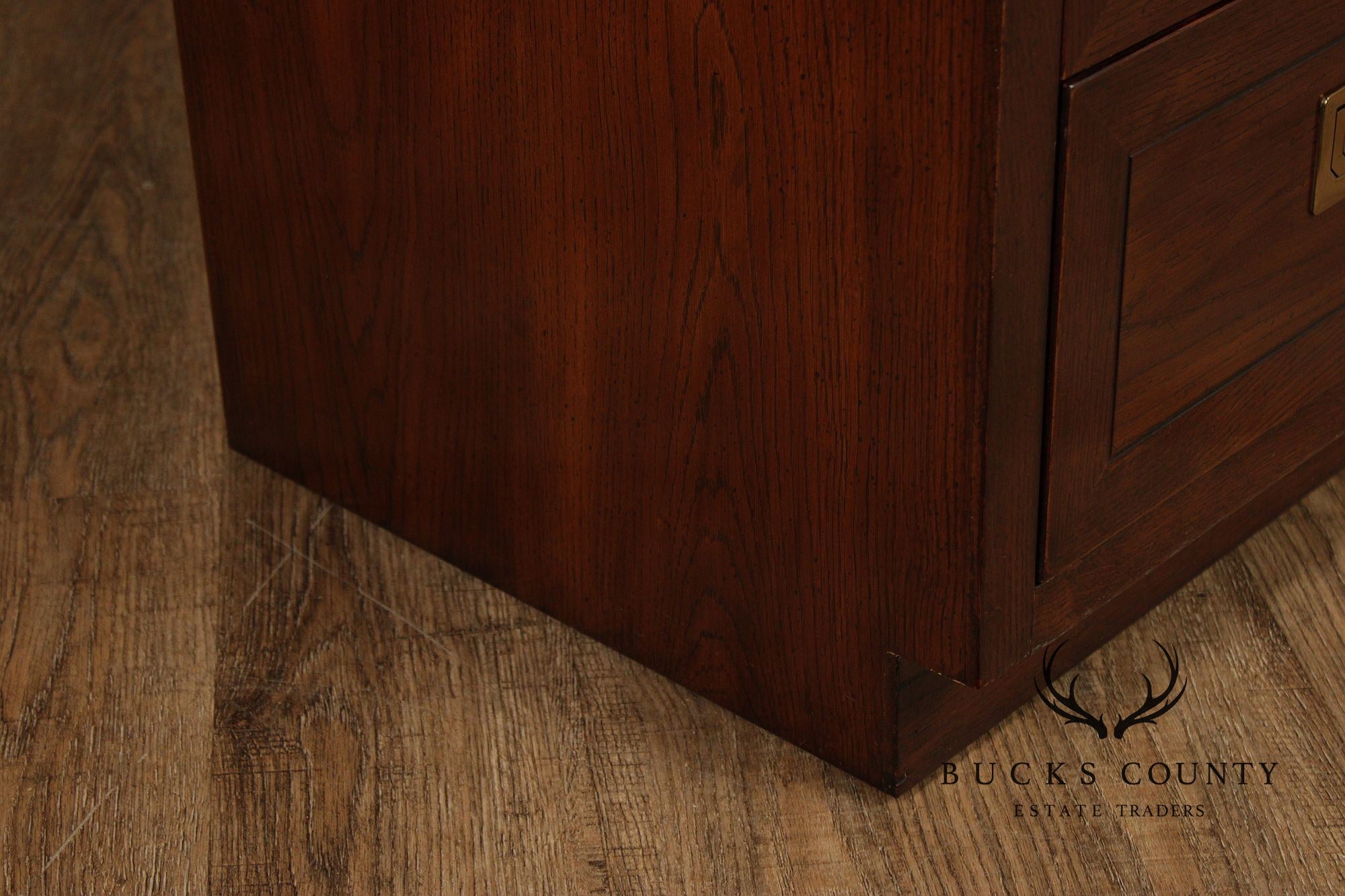 Henredon Campaign Style Seven-Drawer Dresser