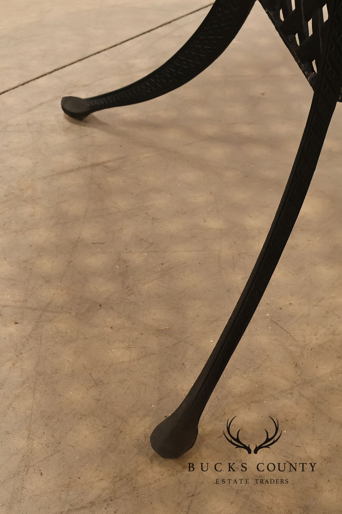 Hanamint 48" Round Cast Aluminum Outdoor Patio Dining Table With Lattice Top