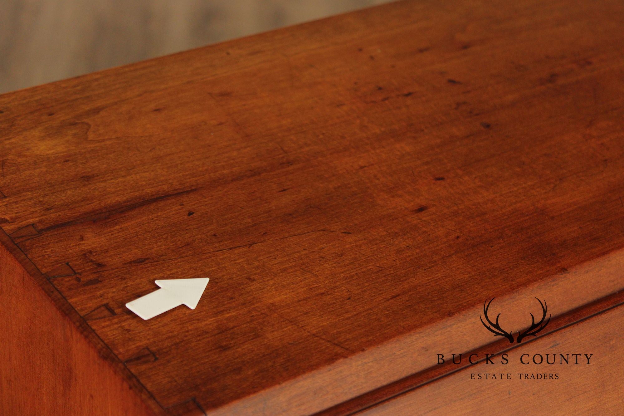 Antique Hepplewhite Style Cherry Slant Front Desk