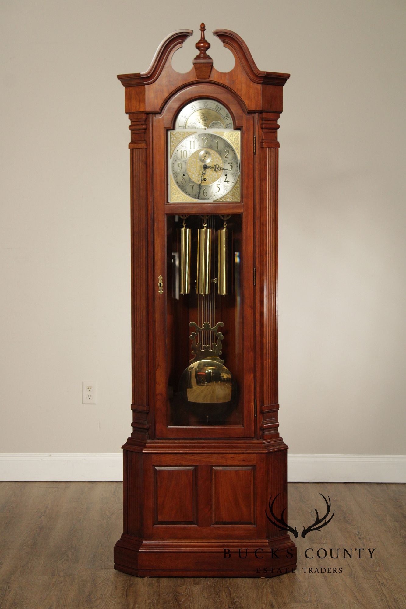 Ridgeway Winford Cherry Corner Grandfather Clock