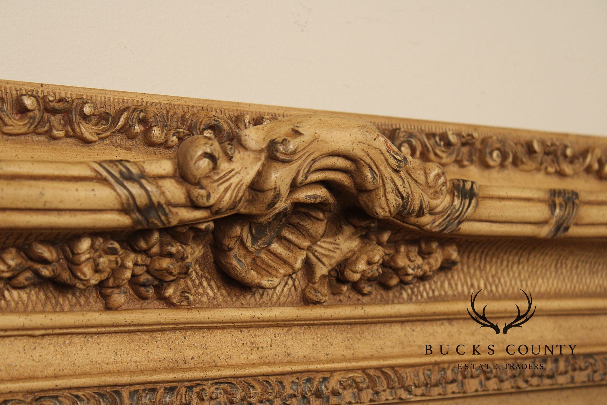 Timeless Reflections Baroque Style Gilt Framed Wall Mirror