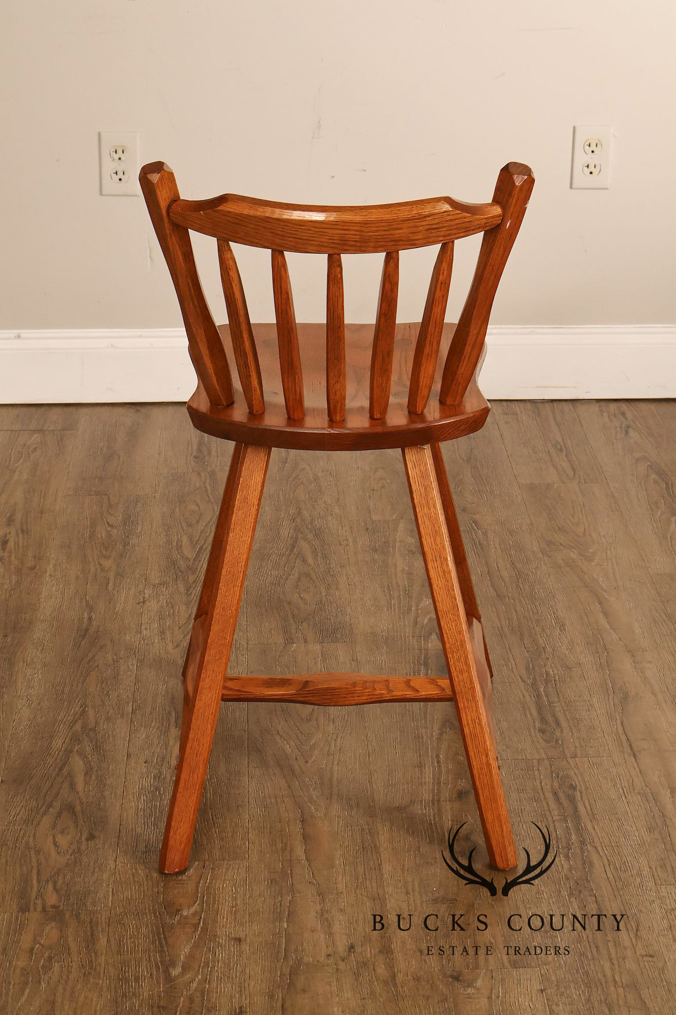 Hunt Country Furniture Solid Oak Occasional Height Stool