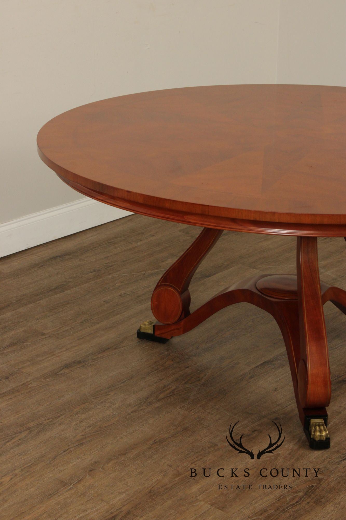 John Widdicomb Round Mahogany Dining Table Designed By Chad Womack