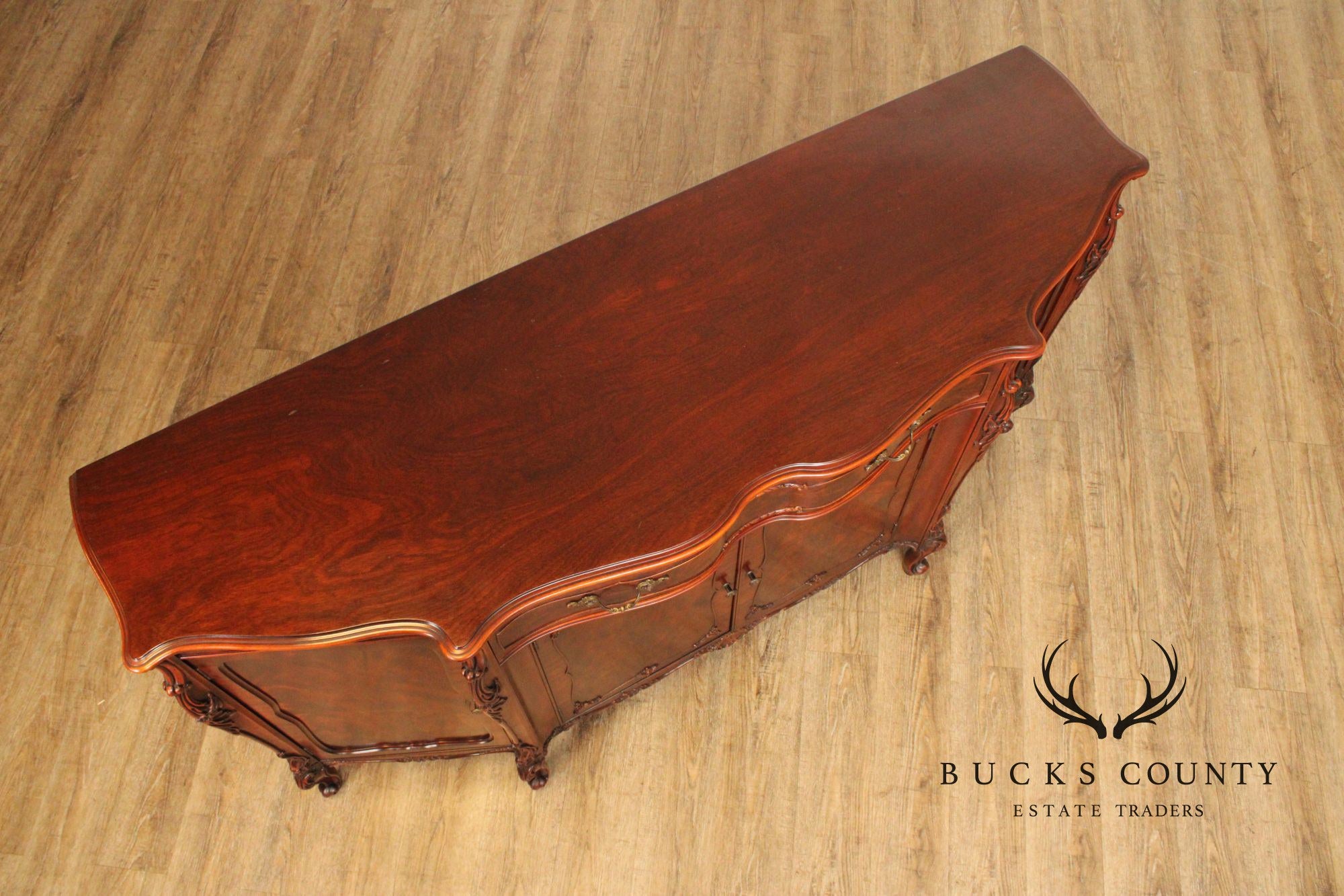 Batesville French Louis XV Style Carved Mahogany Sideboard