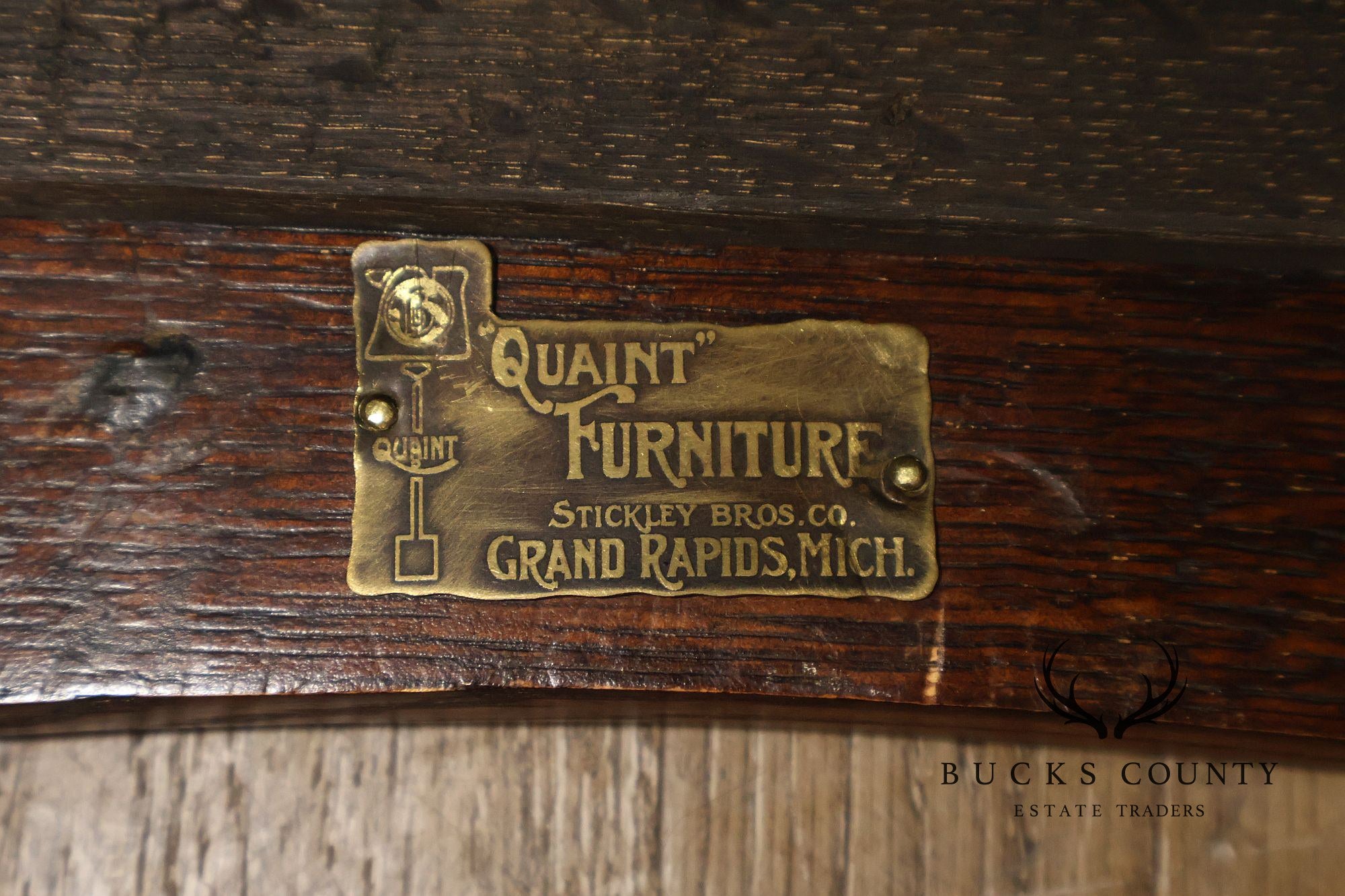 Antique Stickley Brothers Mission Oak Arts And Crafts Footstool Ottoman