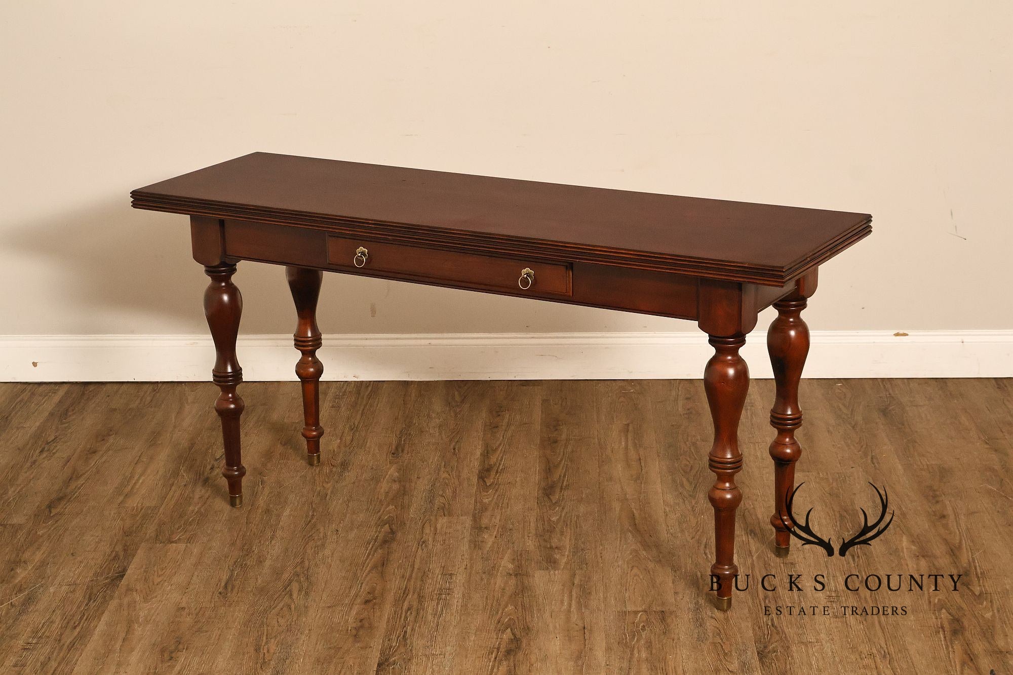 Ethan Allen British Classics Cherry Flip Top Console Dining Table