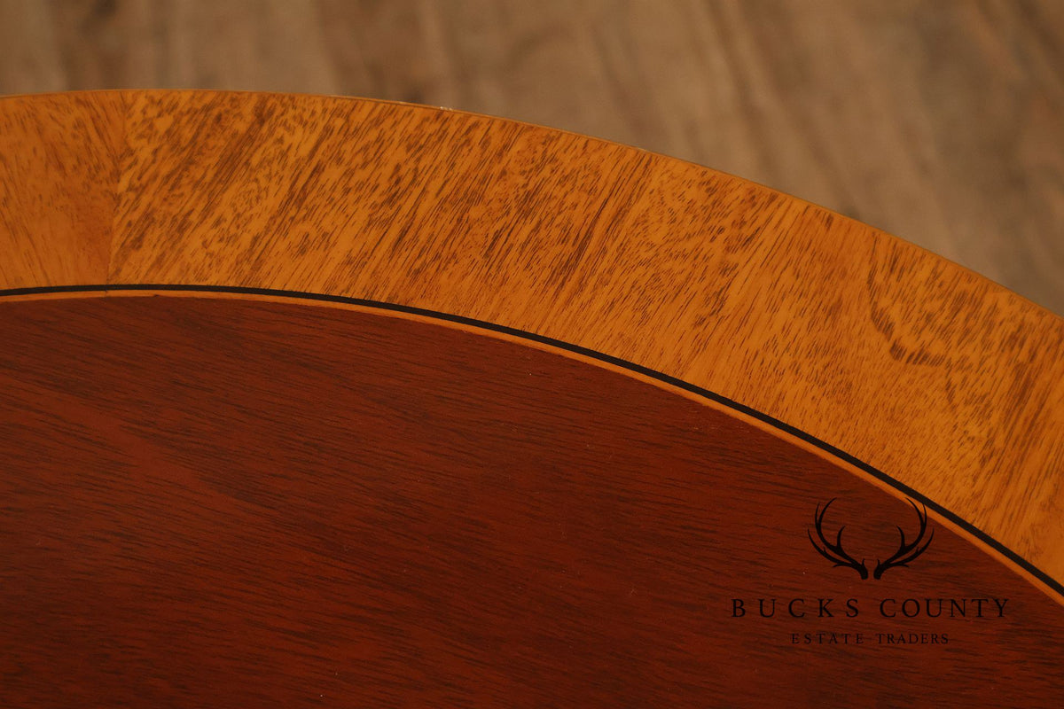 Kindel Empire Style Round Mahogany Occasional Table