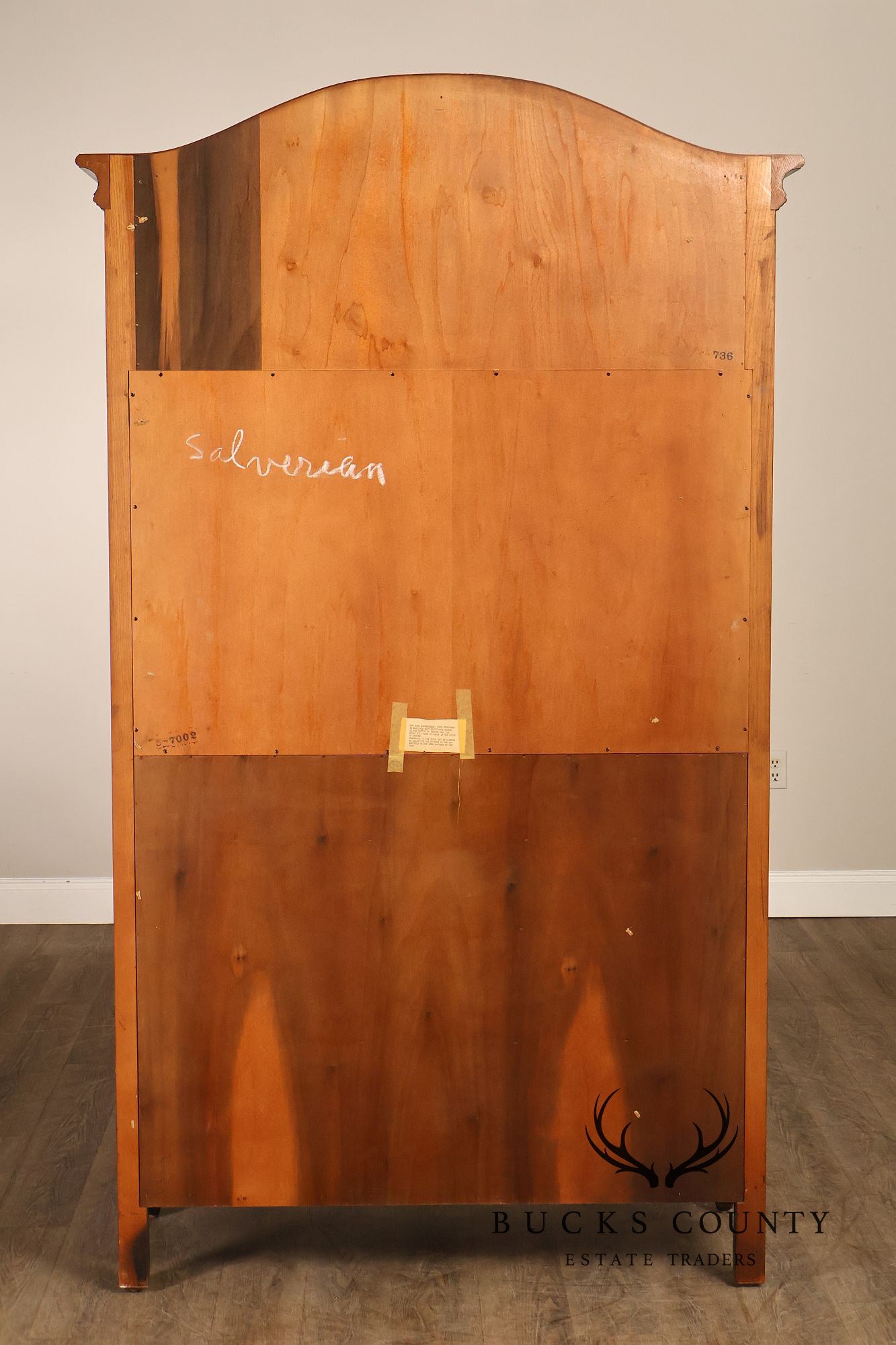 Henredon Four Centuries Collection French Louis XV Style Carved Oak Armoire