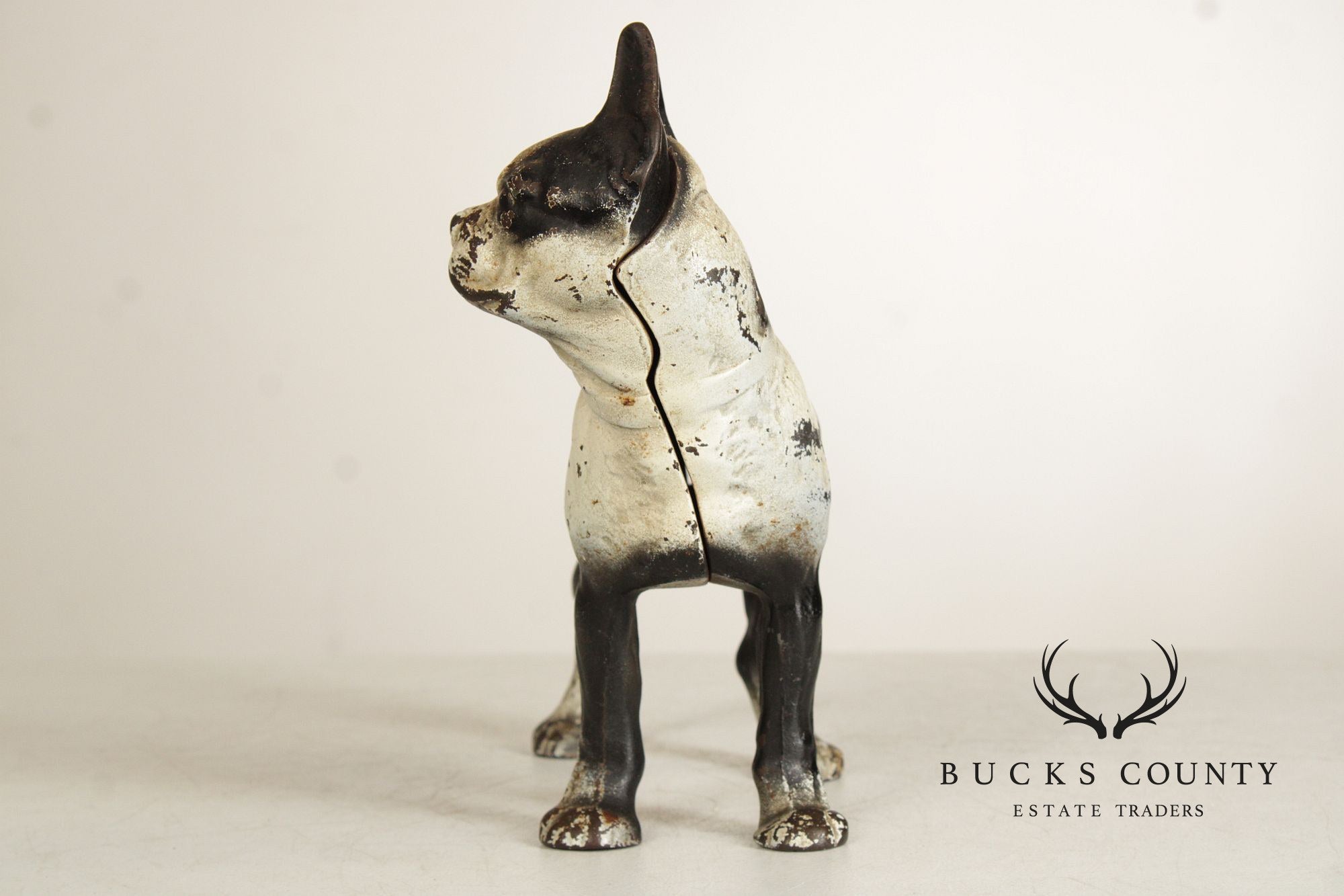 Vintage Cast Iron Boston Terrier Door Stop