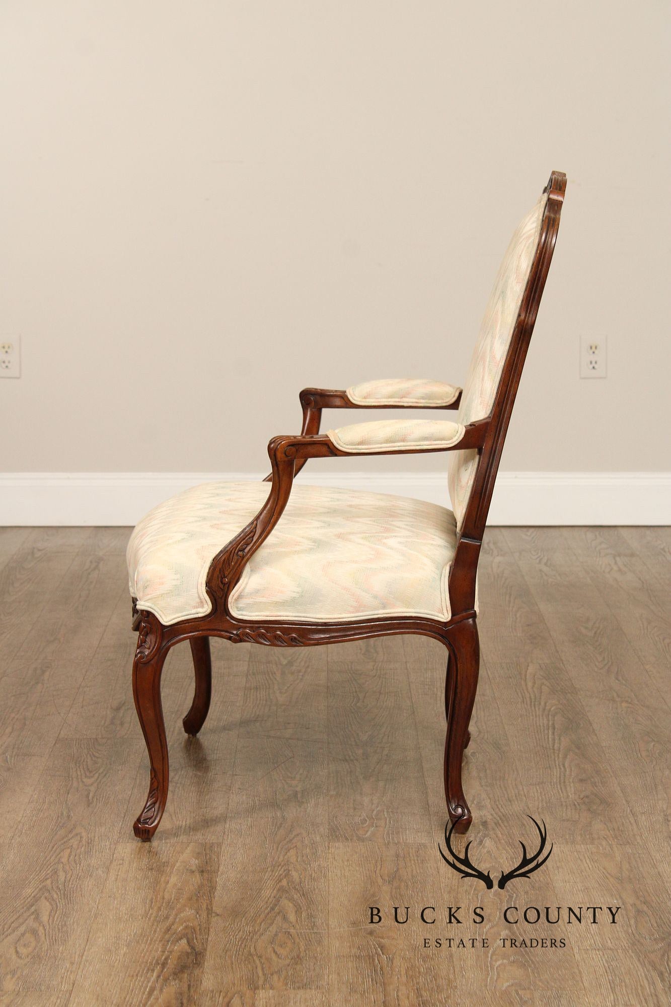 French Louis XV Style Fauteuil Armchair