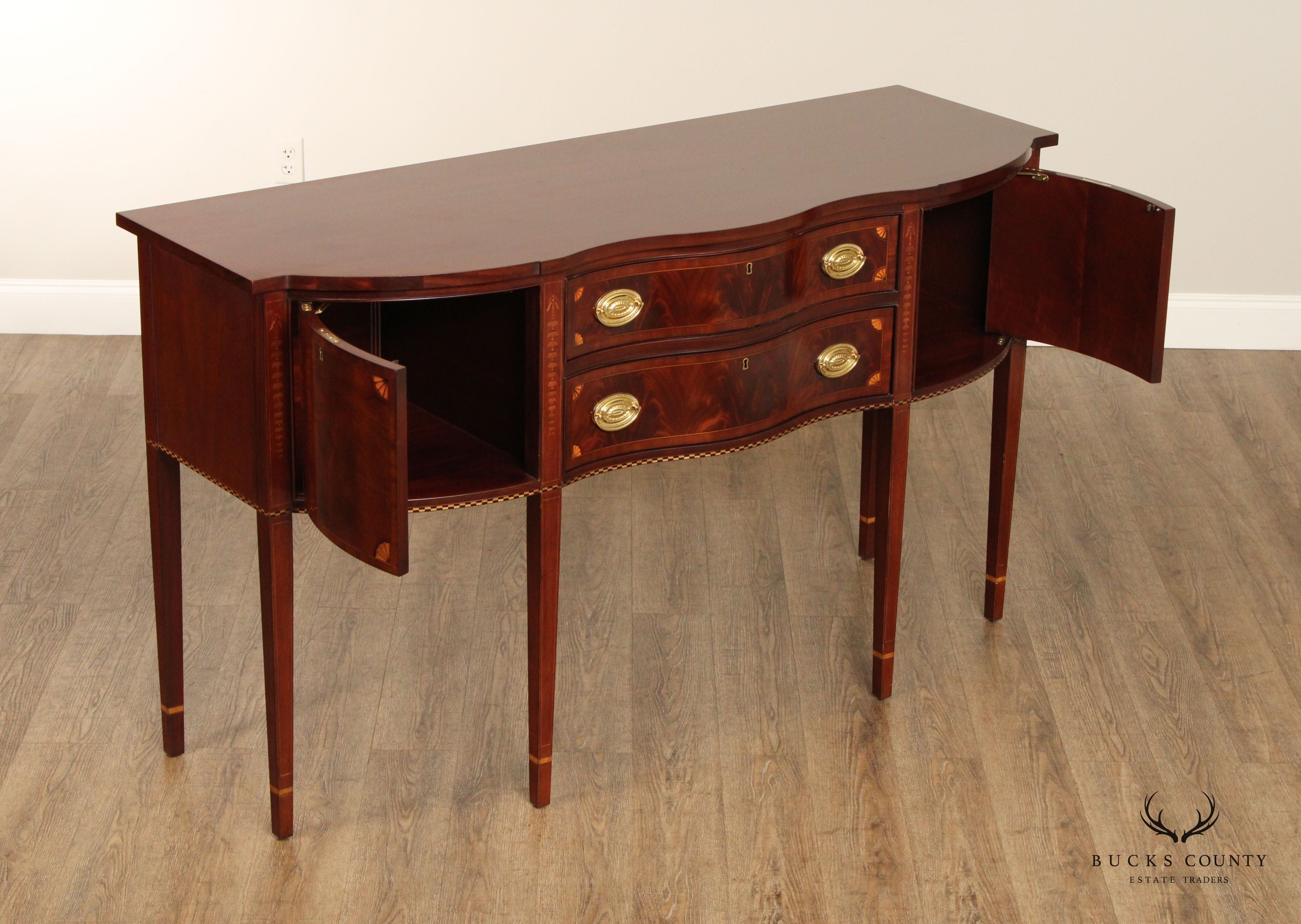 Councill Hepplewhite Style Inlaid Mahogany Sideboard