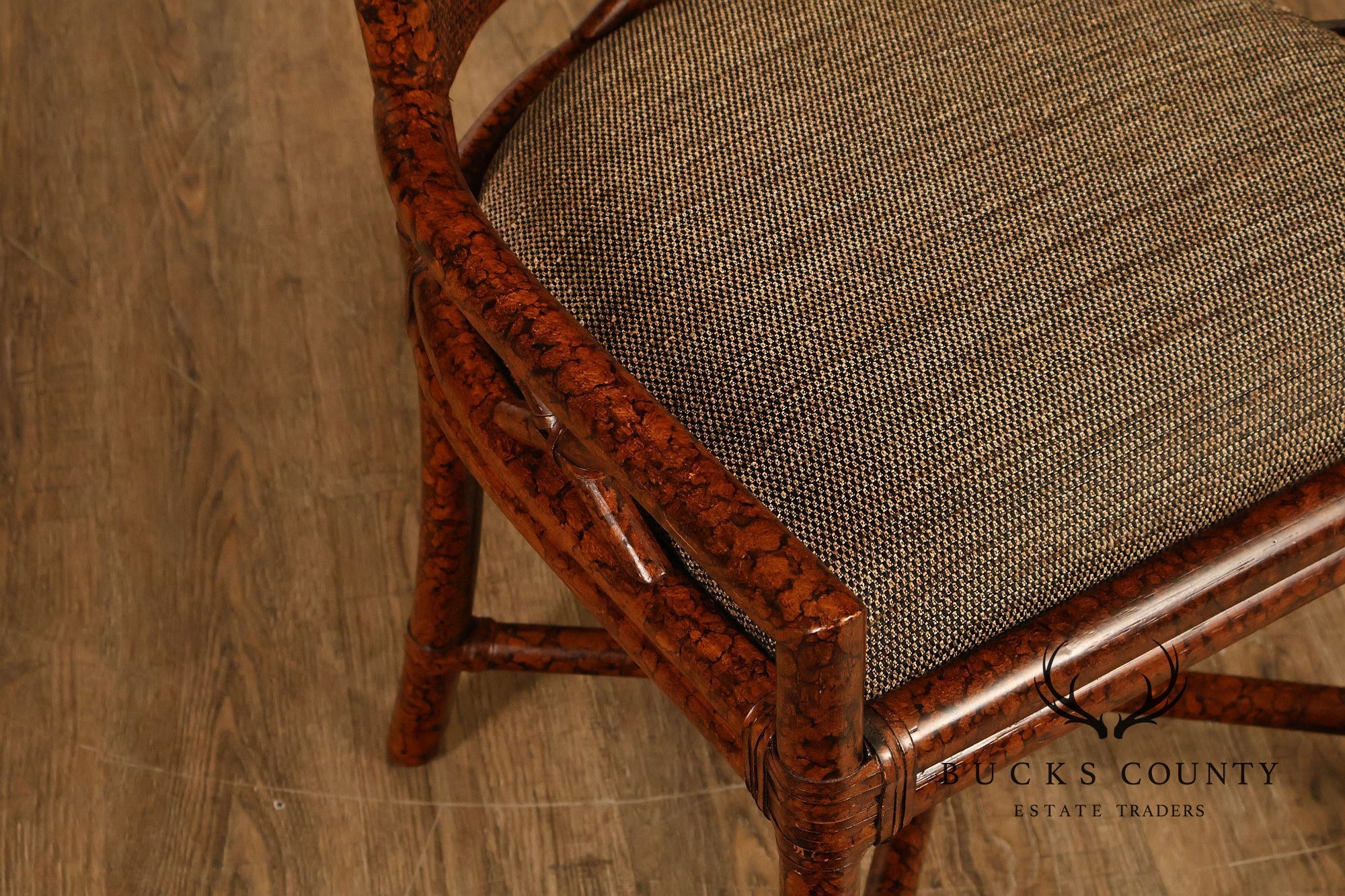 Ficks Reed Set of Four Woven Rattan Dining Chairs