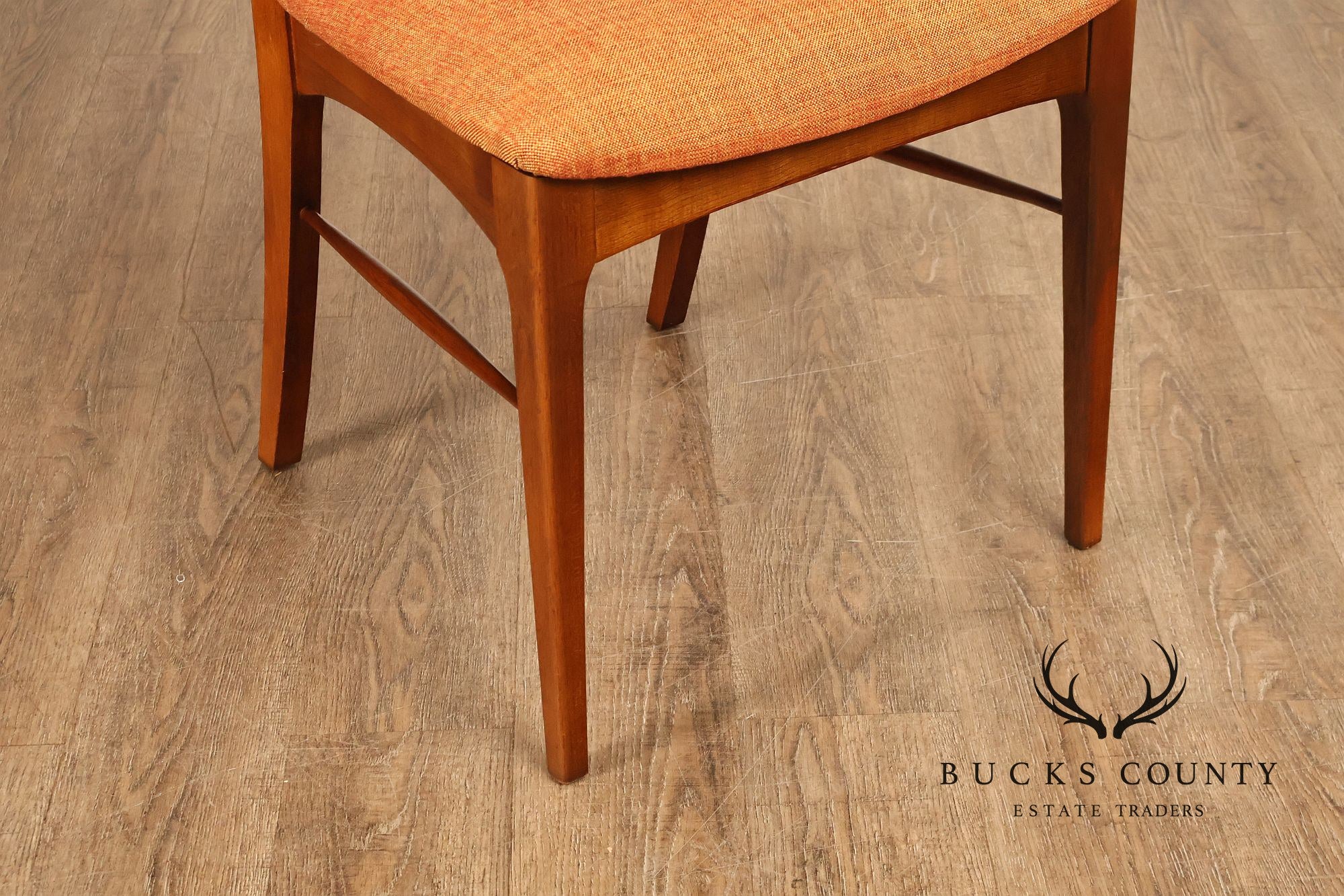 Lane Rhythm Mid Century Modern Set Of Six Walnut Dining Chairs