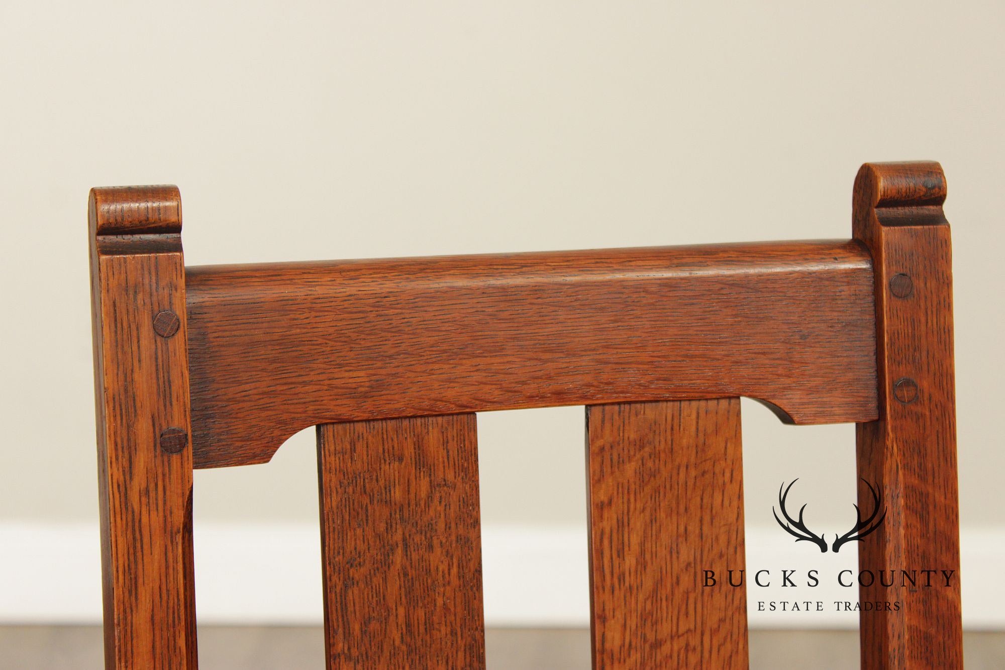 Charles Limbert Antique Mission Oak Desk Chair