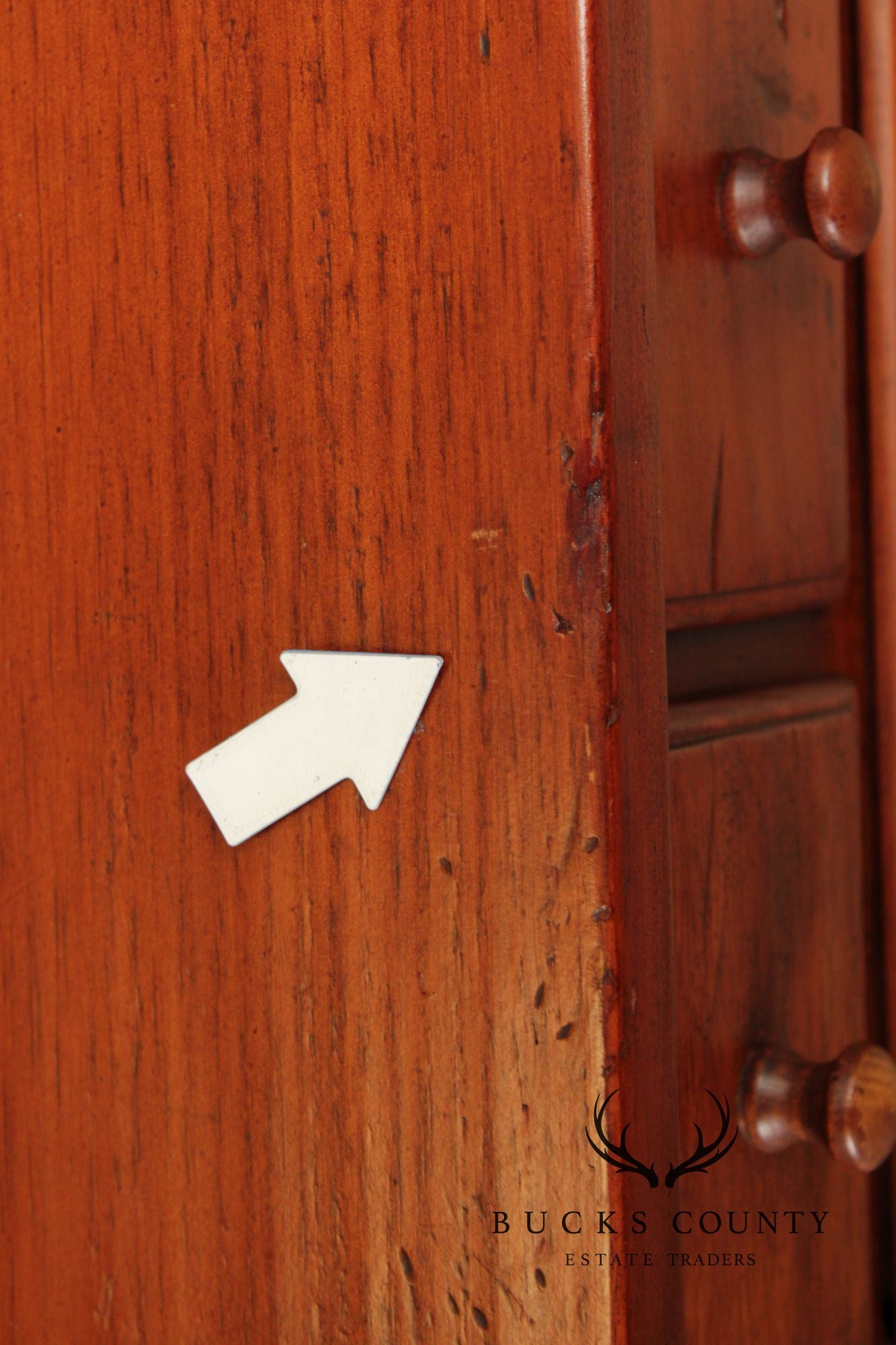 Shaker Style Custom Pine Drop-Leaf Sewing Cabinet