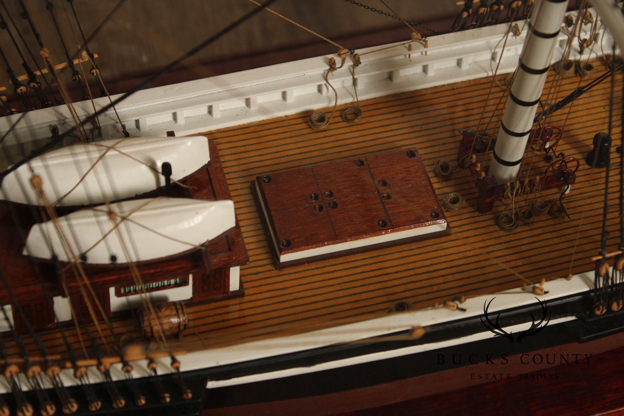 Model Ship 'Sovereign of the Seas' In Display Case