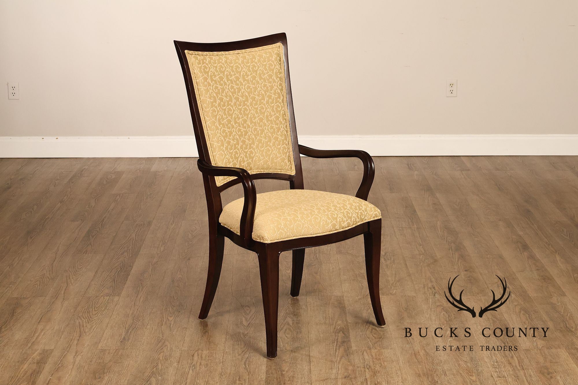 Thomasville Transitional Set of Eight Mahogany Dining Chairs