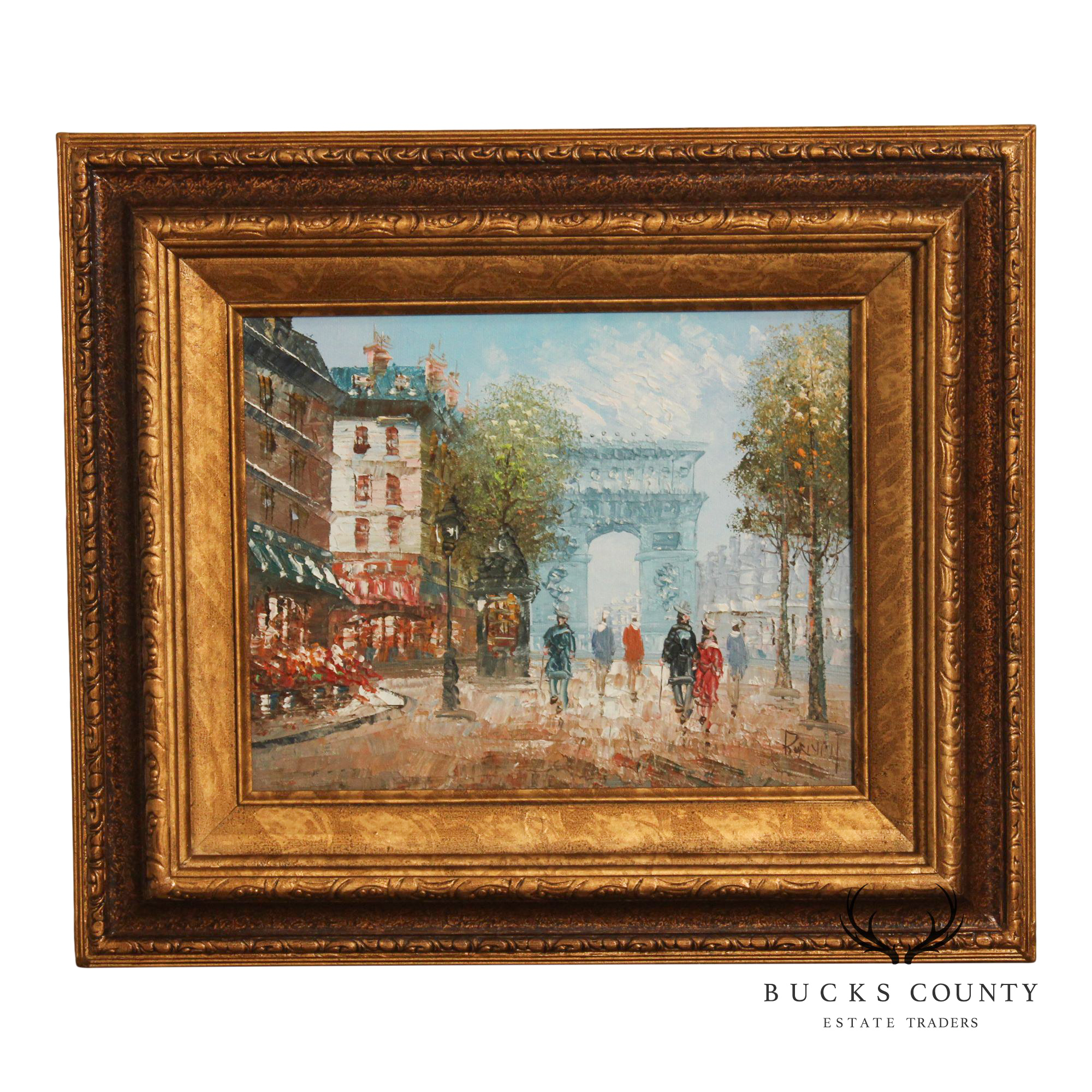 Caroline Burnett Impressionist Painting, Arc De Triomphe