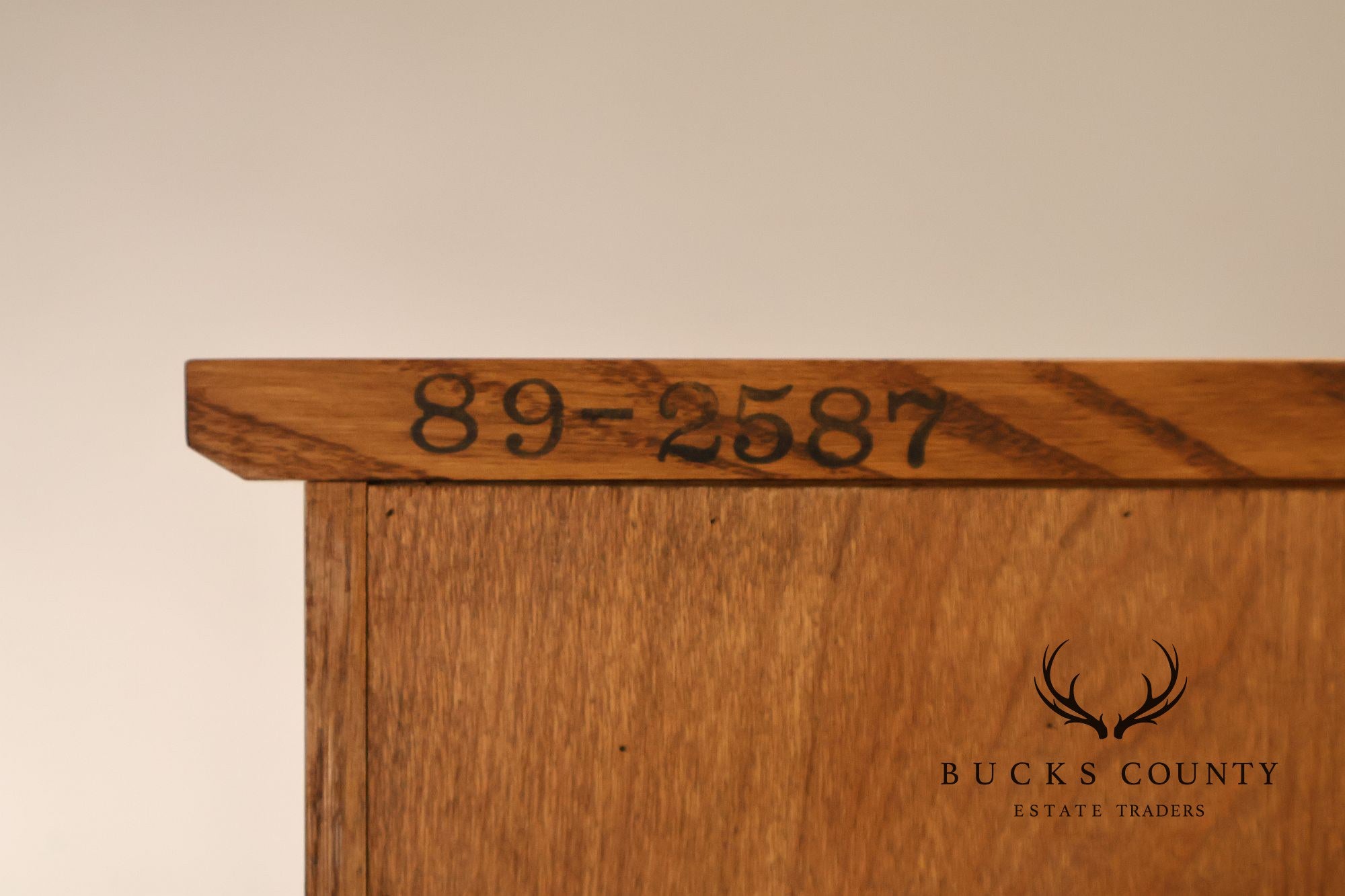 Stickley Mission Collection Oak Spindle Desk with Hutch