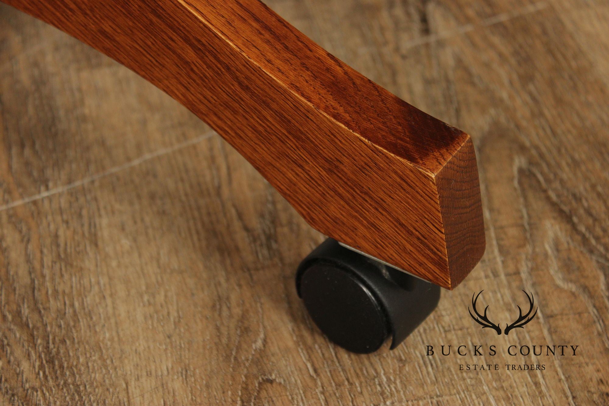 Mission Style Custom Quality Oak and Leather Executive Office Chair