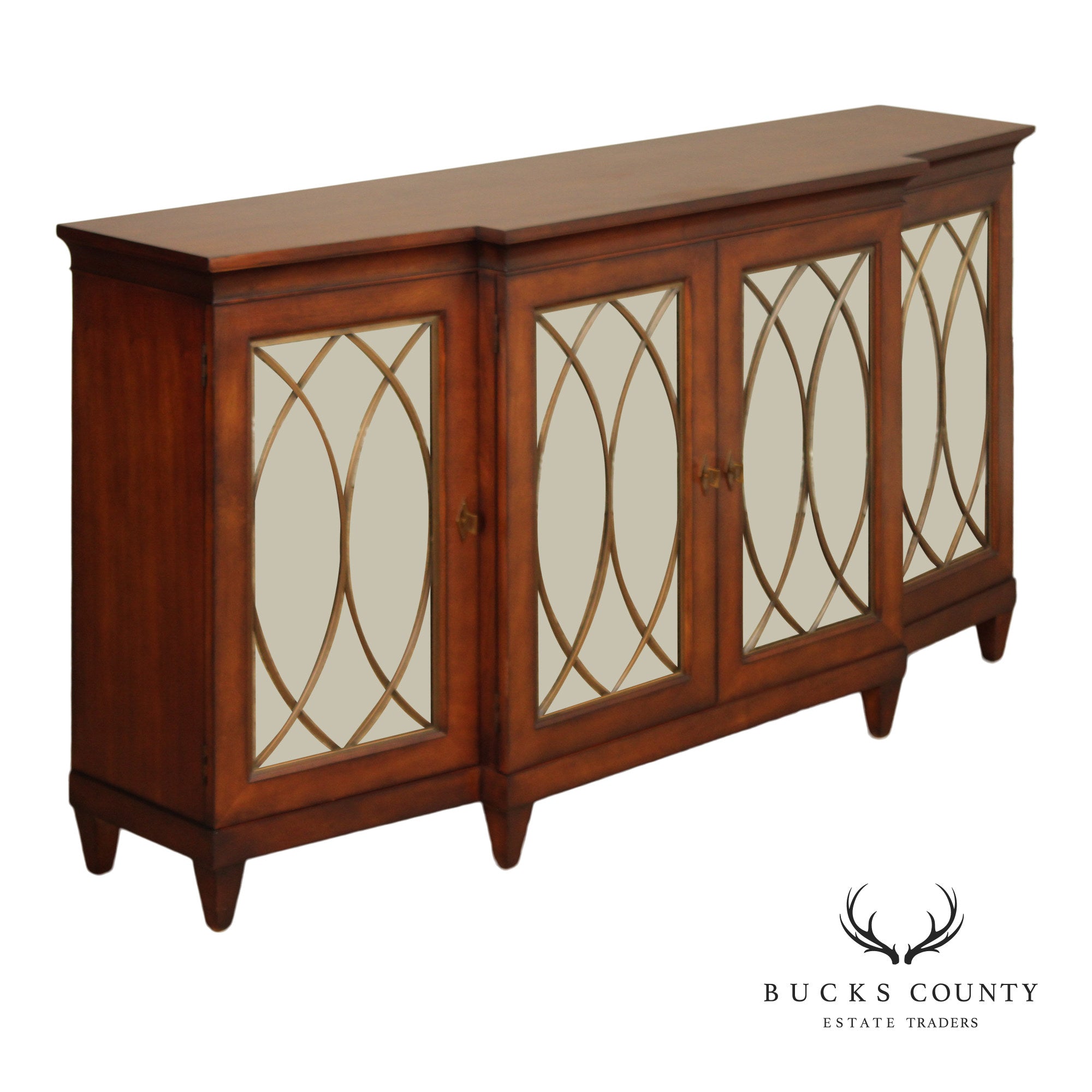 Century Furniture Percier Collection Mahogany Mirrored Sideboard Buffet