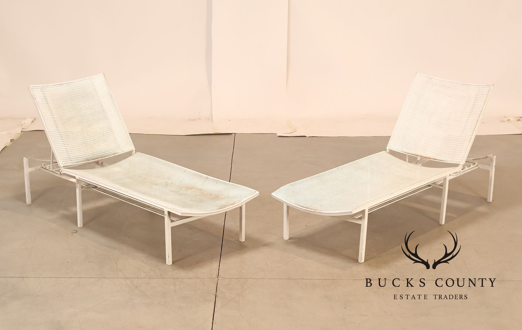 Brown Jordan 'Regent' Pair of Outdoor Patio Chaise Lounges