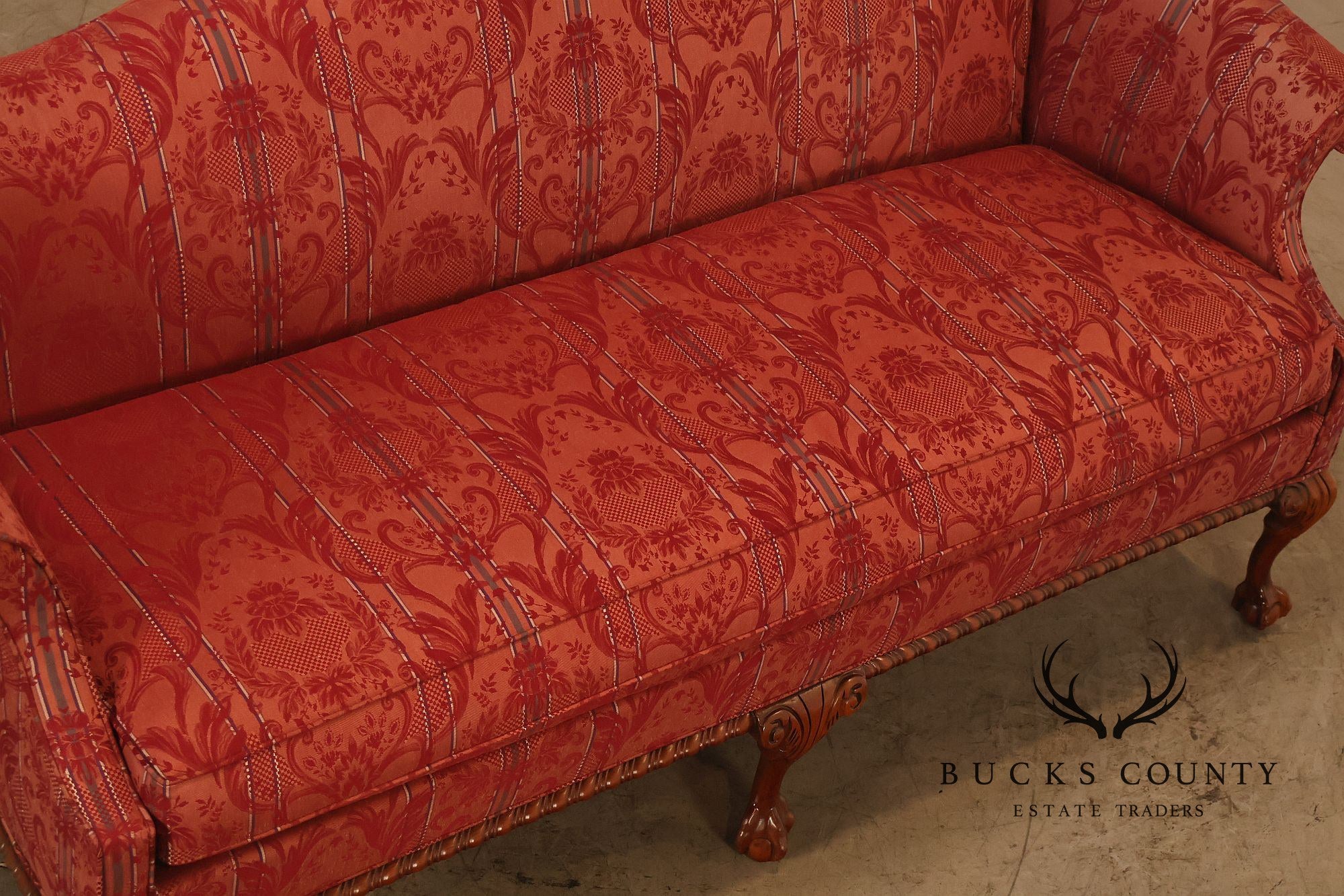 Hickory Chair 'Historical James River Plantations' Pair of Mahogany Sofas