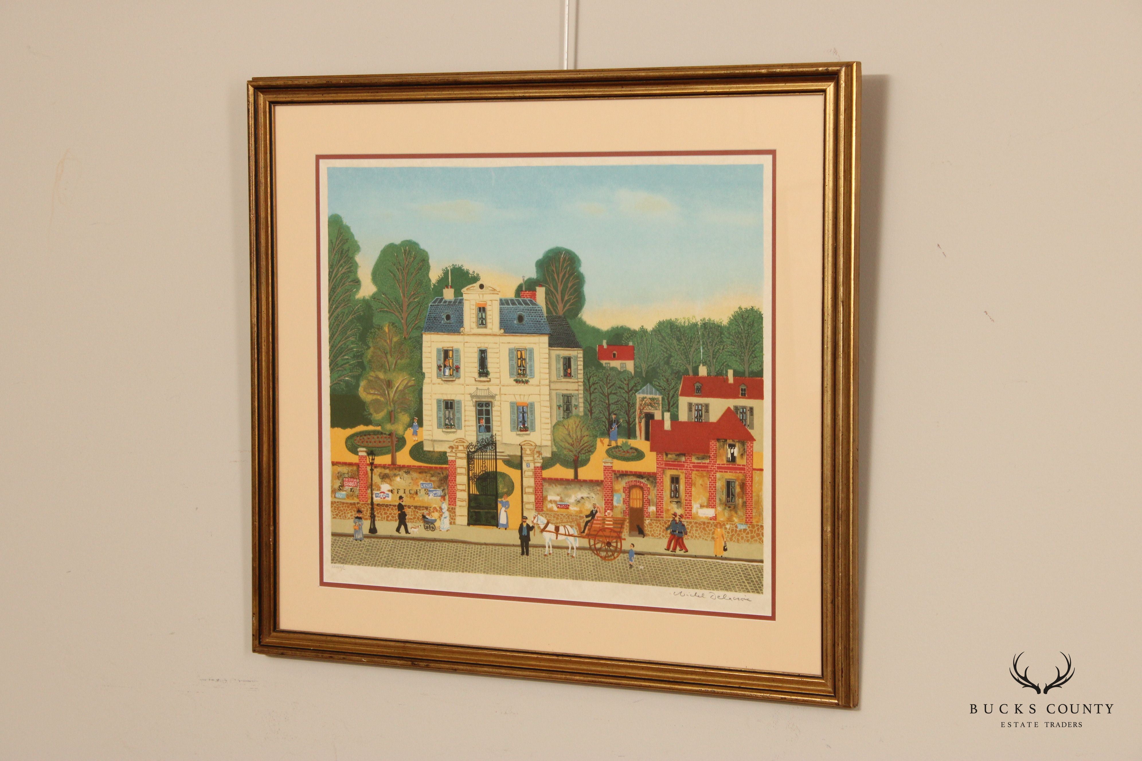 Michel Delacroix 'Bonjour Mr. Rousseau' Framed Limited Edition Print