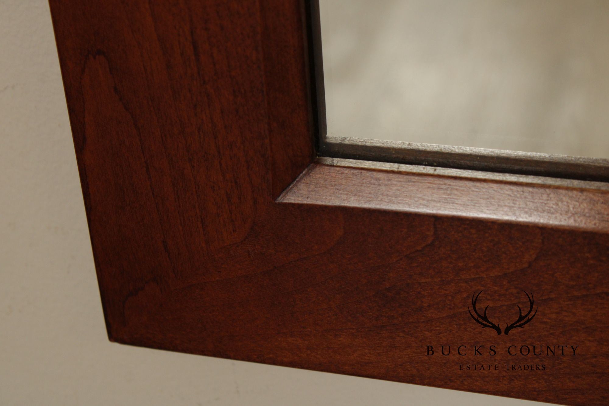 Stickley Soild Cherry Vintage Rectangular Wall Mirror