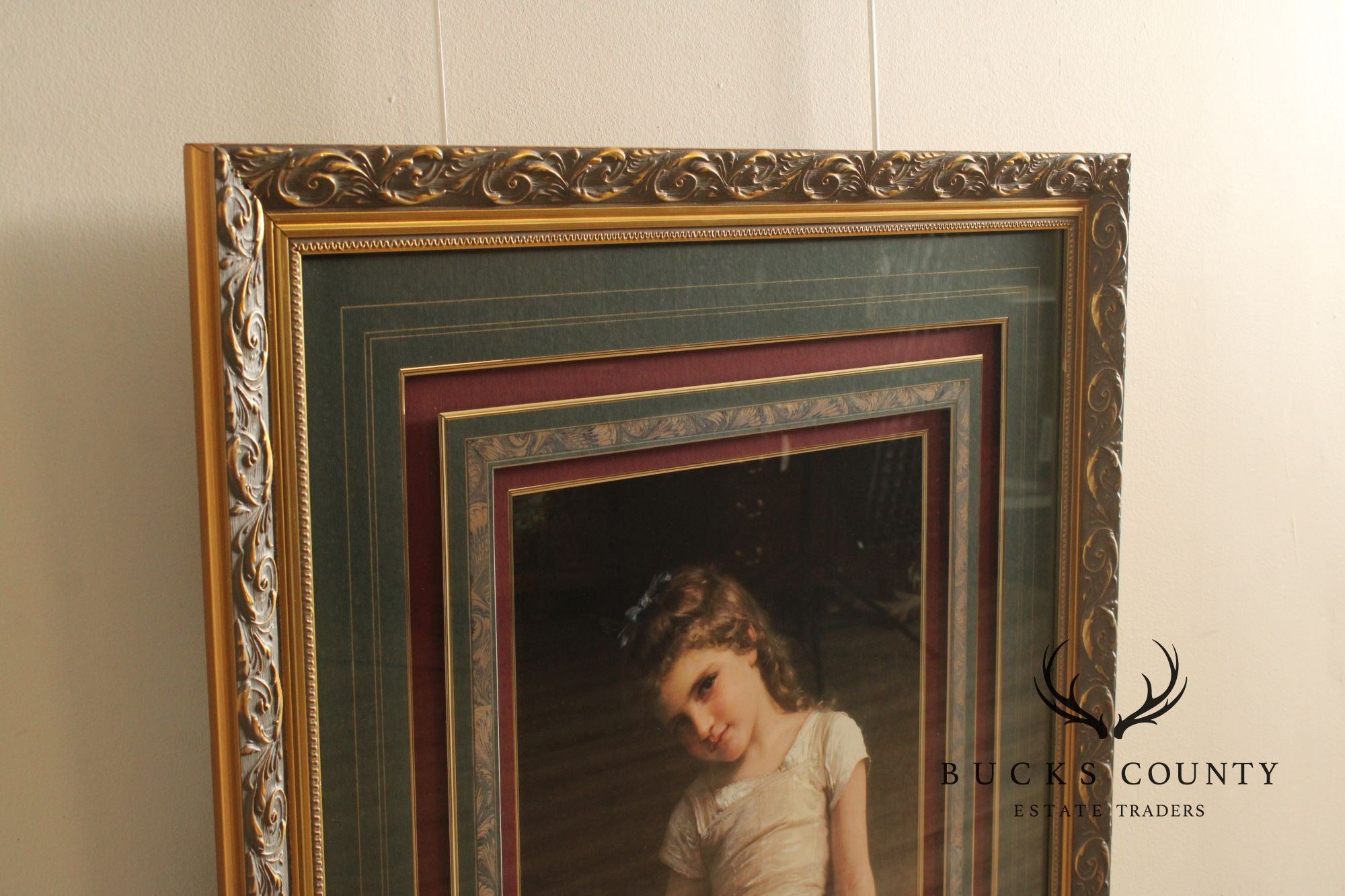 William-Adolphe Bouguereau Framed Print, 'L'Espieglerie'
