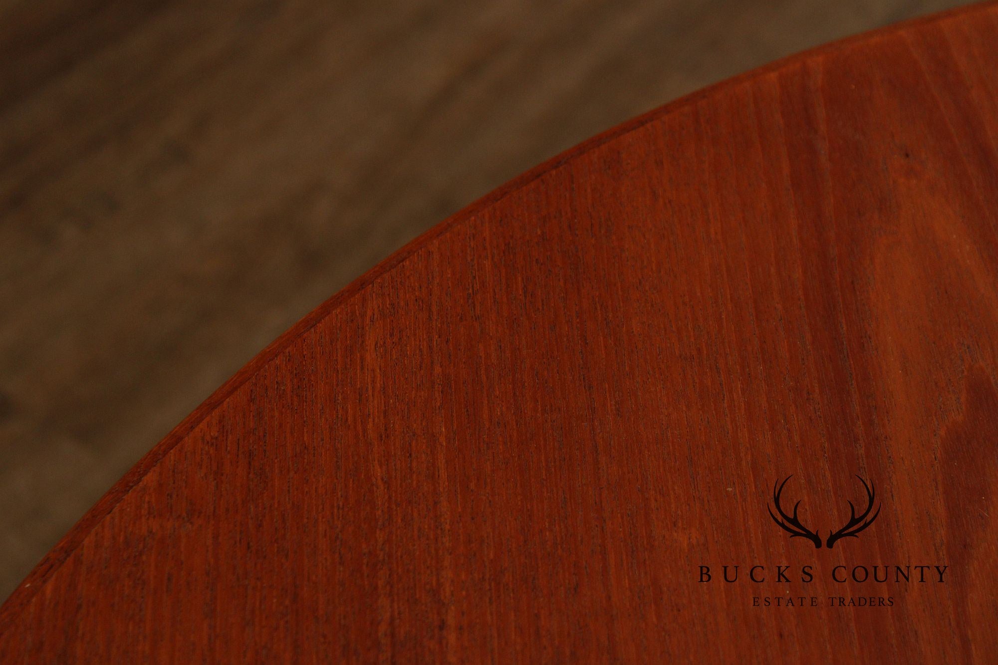 Dux Swedish Modern Teak Expandable Round Dining Table