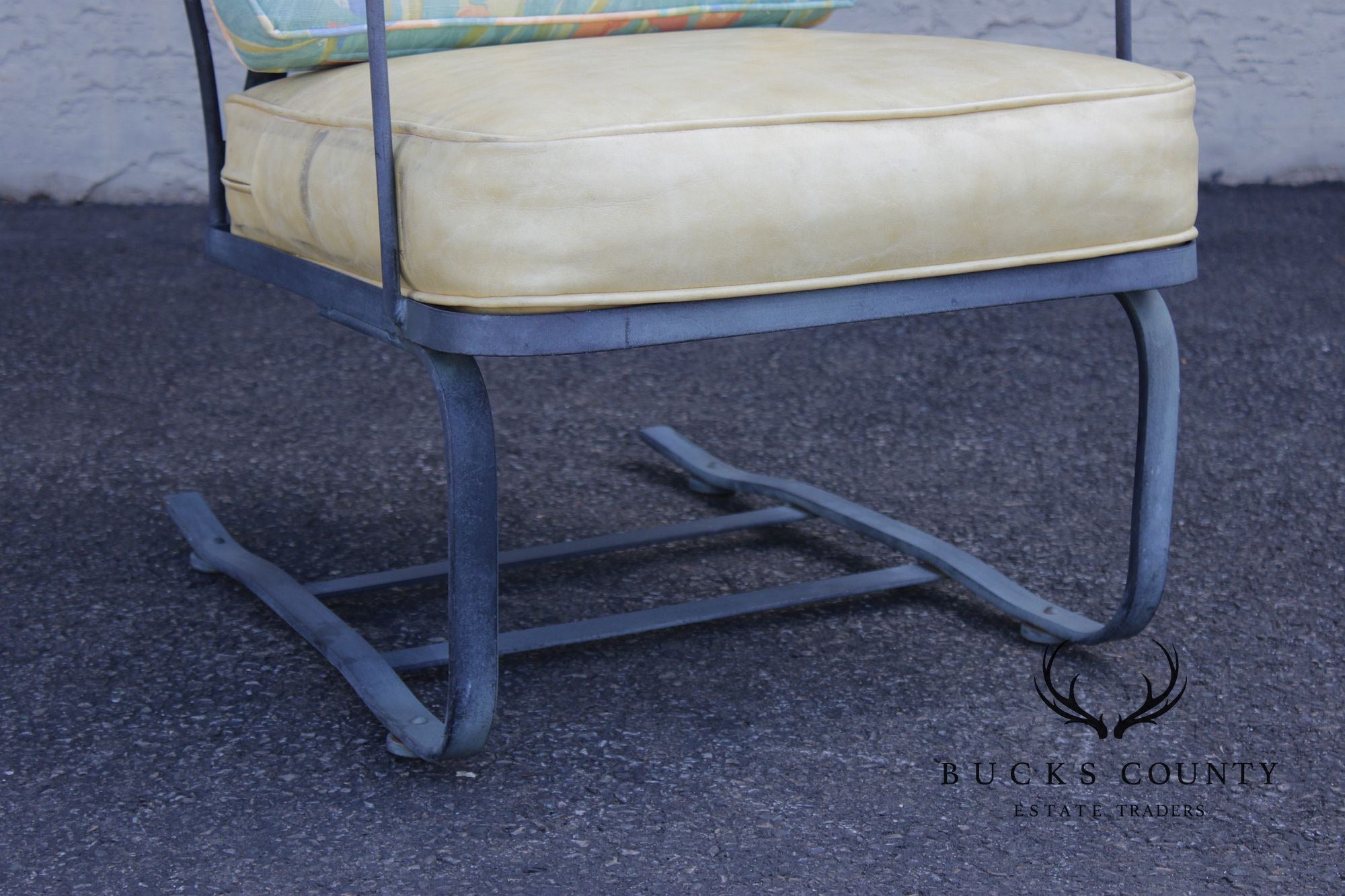 Woodard 'Chantilly Rose' Cast Iron Outdoor Lounge Chair