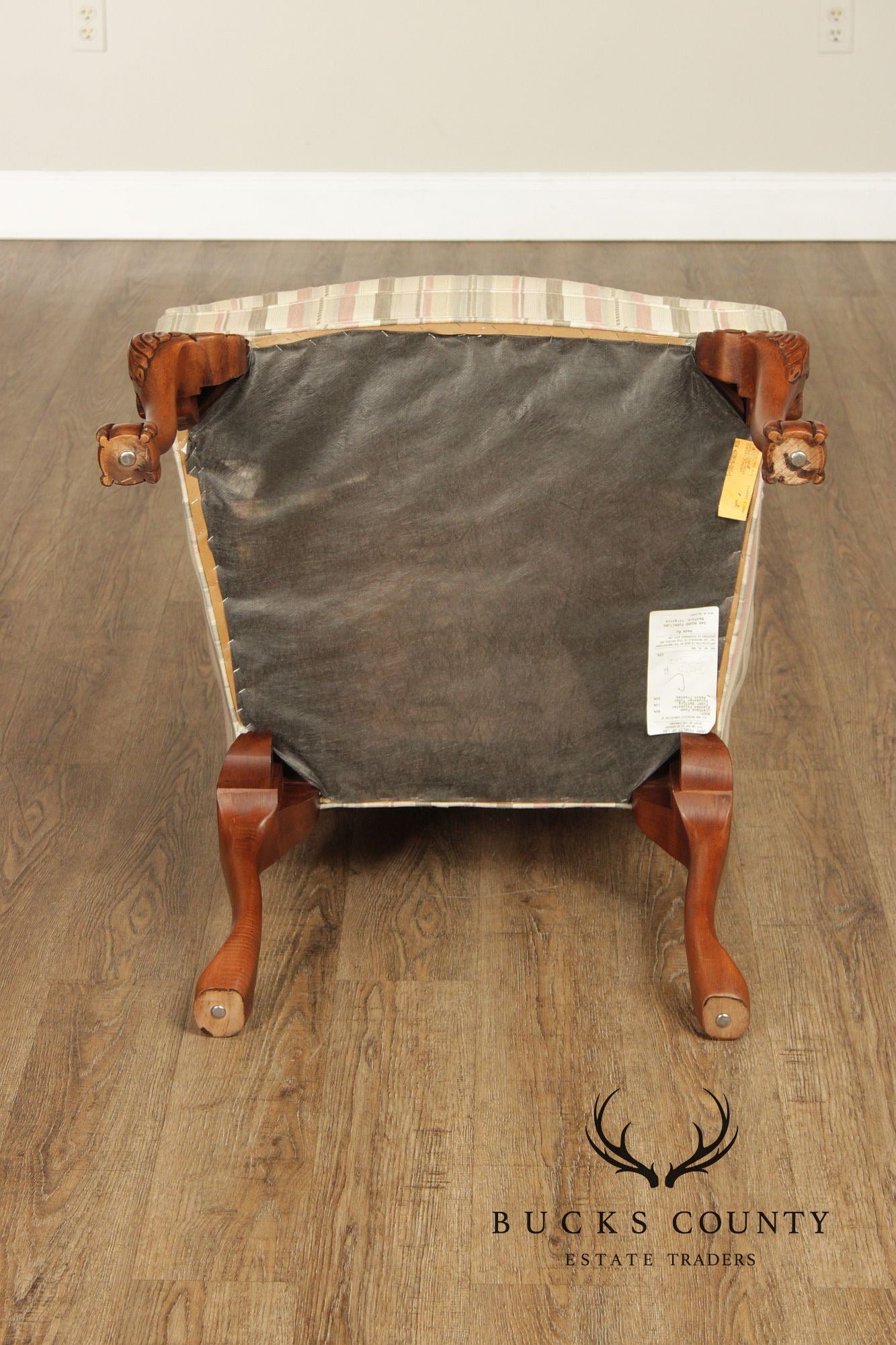 Sam Moore Chippendale Style Pair of Library Armchairs