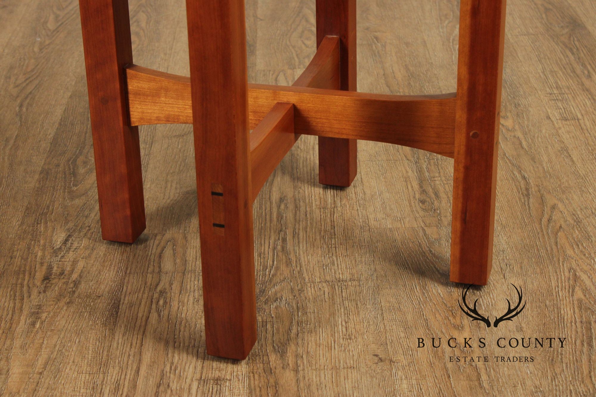 Stickley Mission Collection Pair Of Cherry Taboret Side Tables