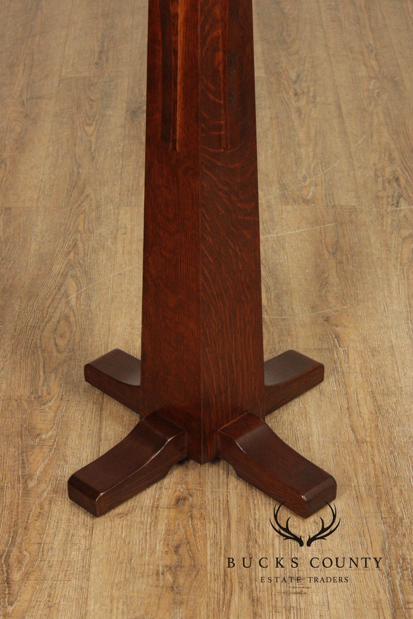 Stickley Mission Collection Oak Pedestal
