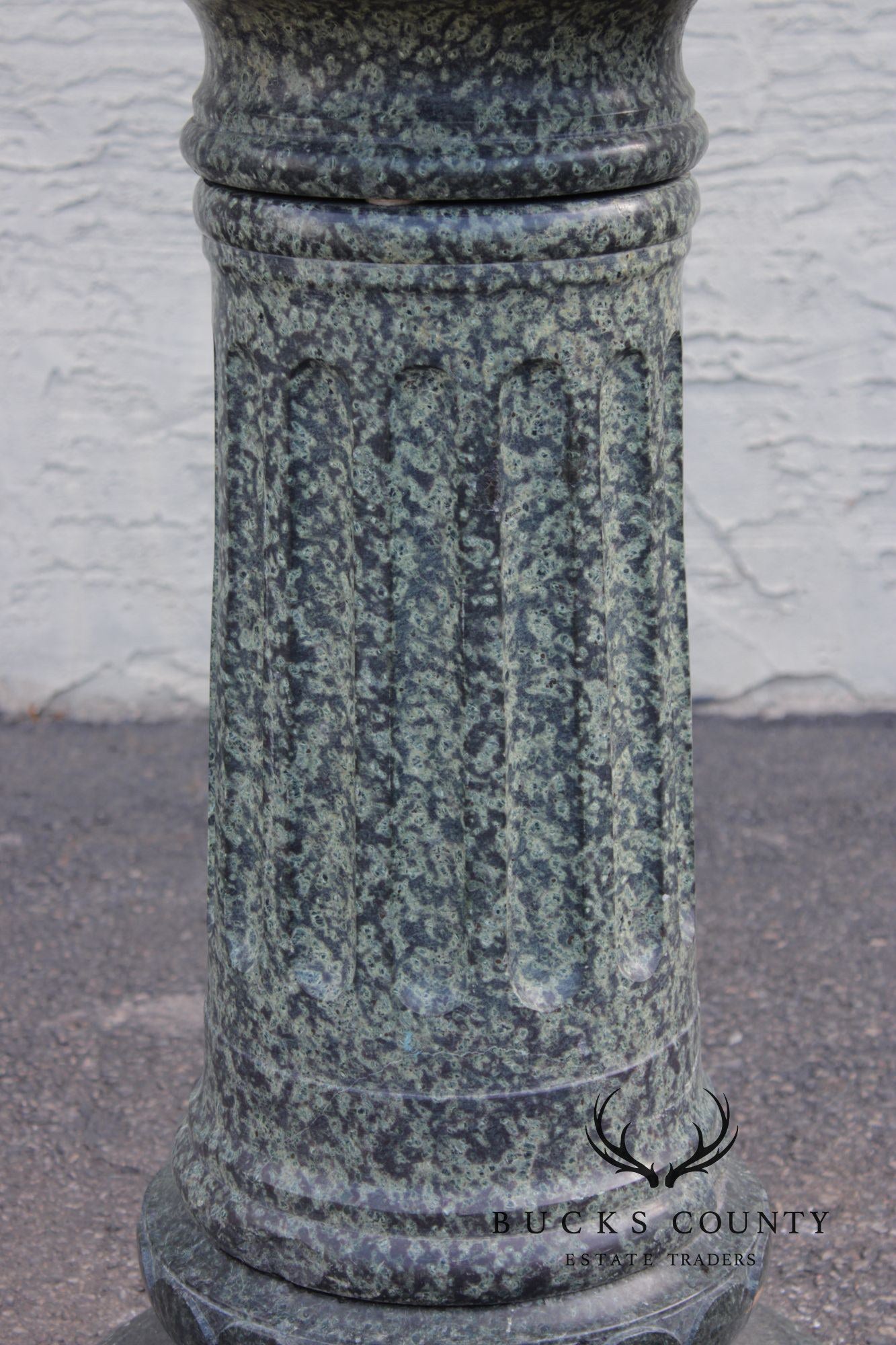 Vintage Carved Granite Pedestal Column