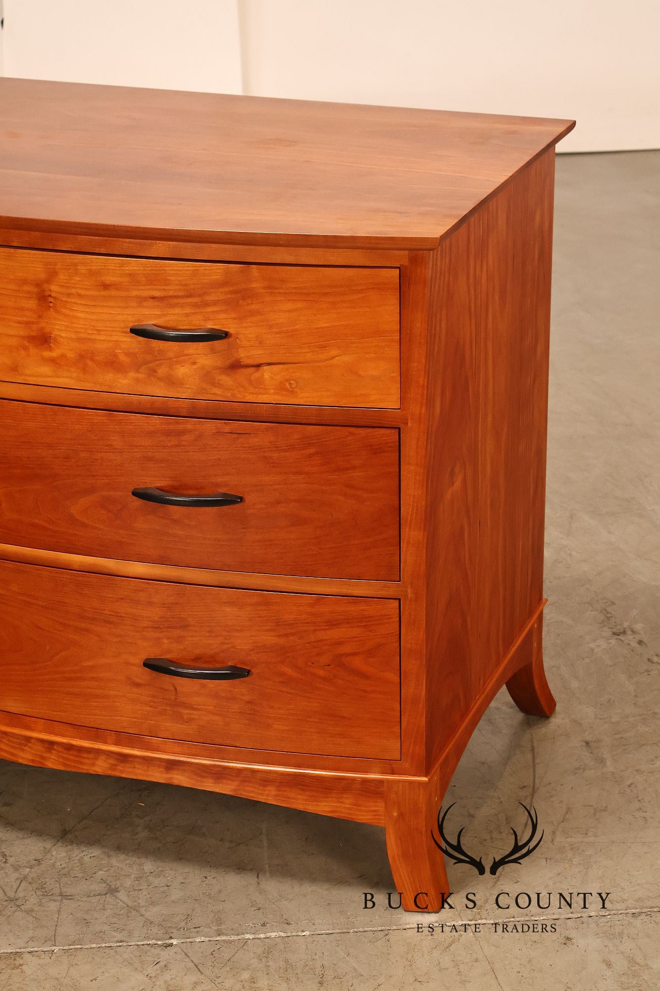Thomas Moser Cherry Crescent Four Drawer Bureau
