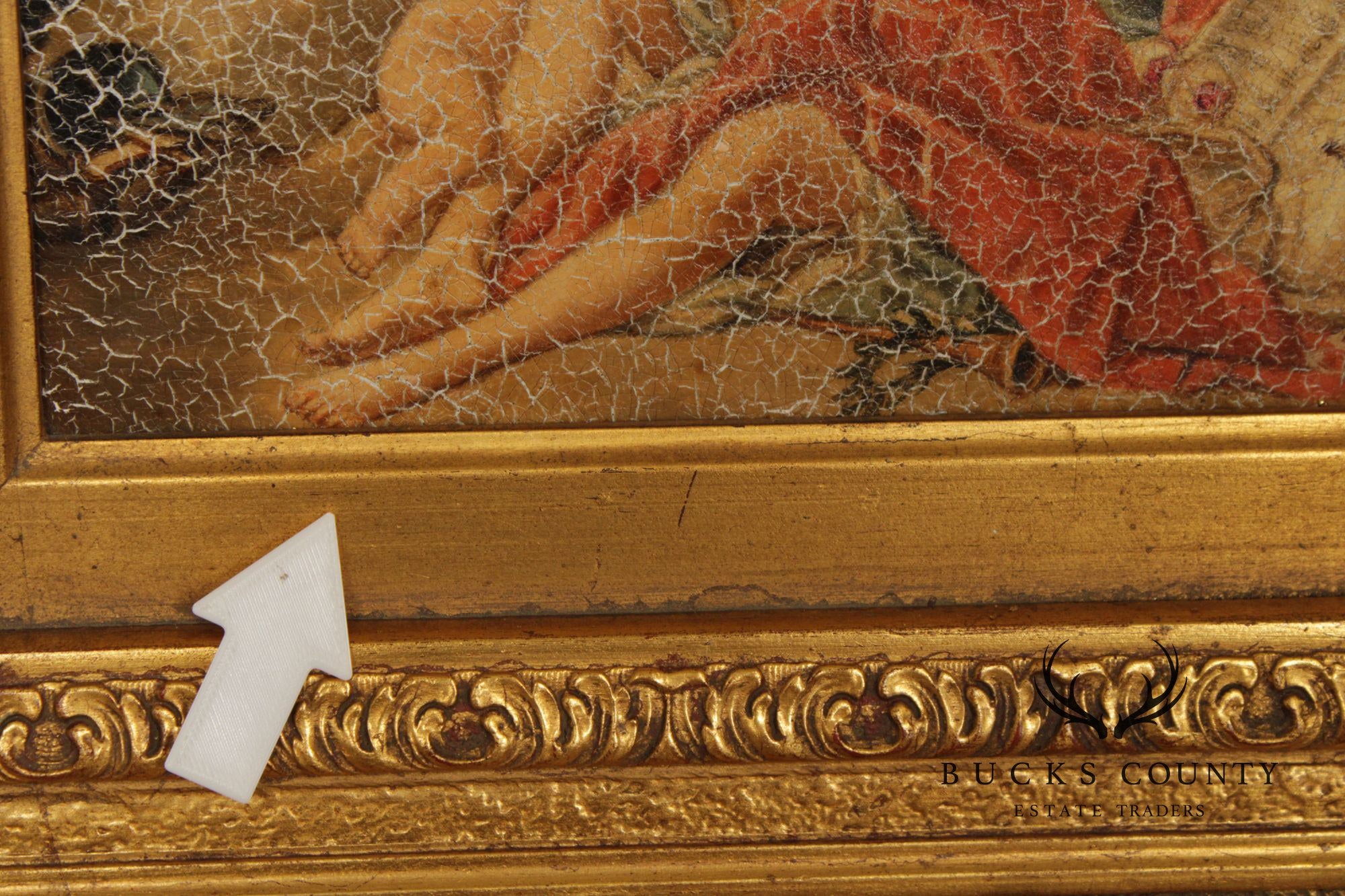 Renaissance Style Framed Painting, Venus & Cherubs