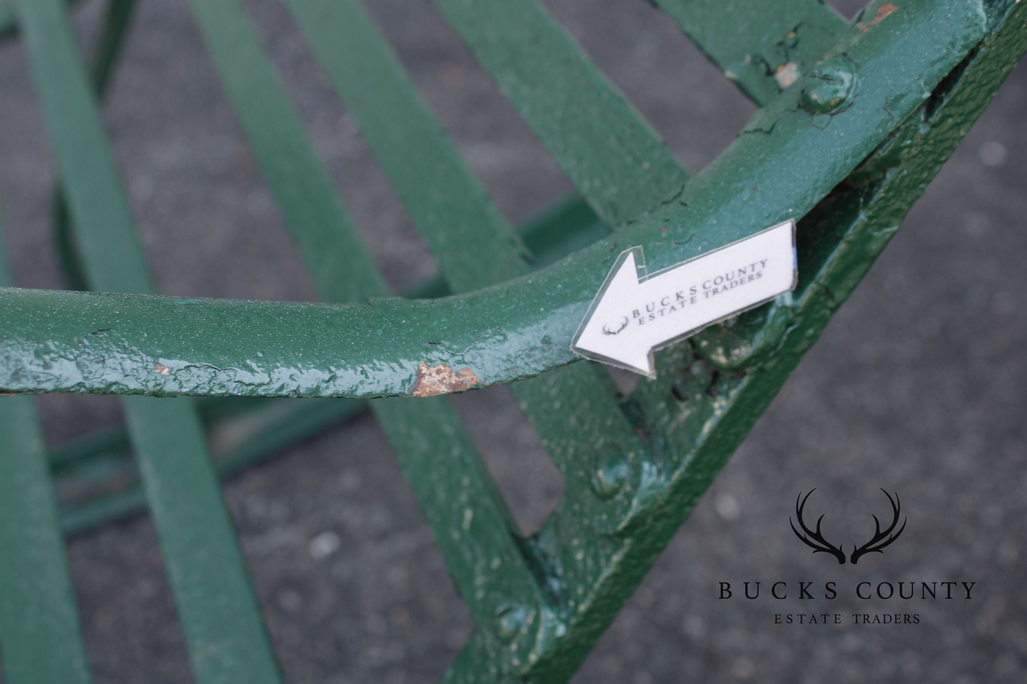 Antique Wrought Iron Outdoor Garden Rocking Chair