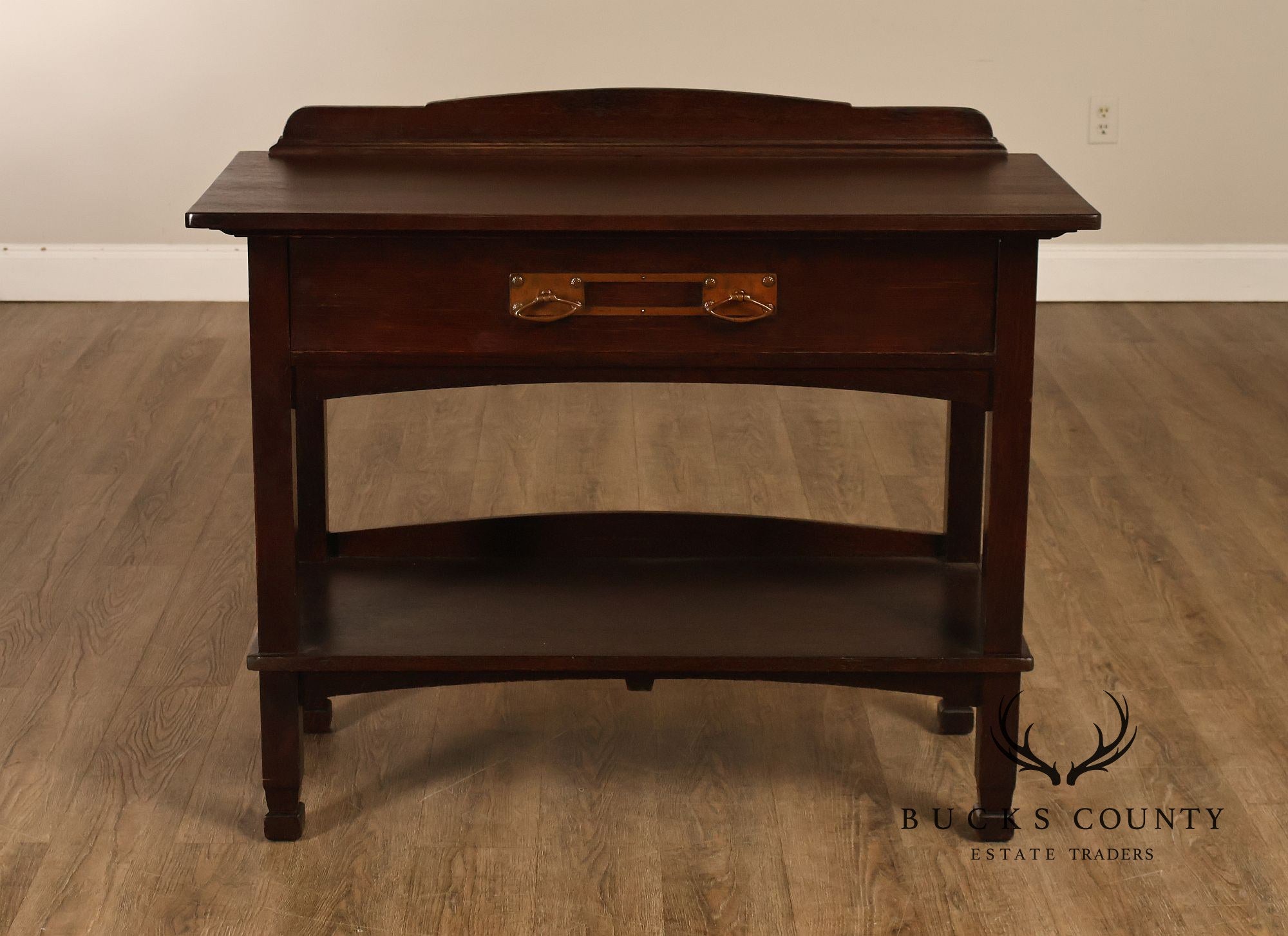 Antique Mission Oak Server Sideboard