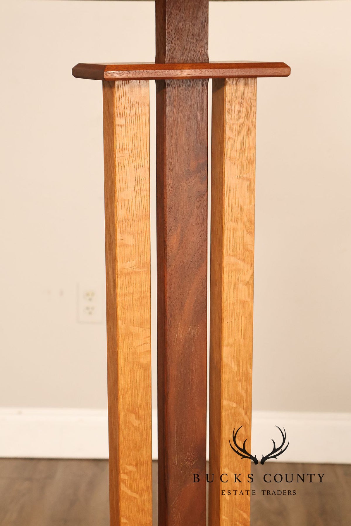 Studio Crafted Mixed Wood Floor Lamp