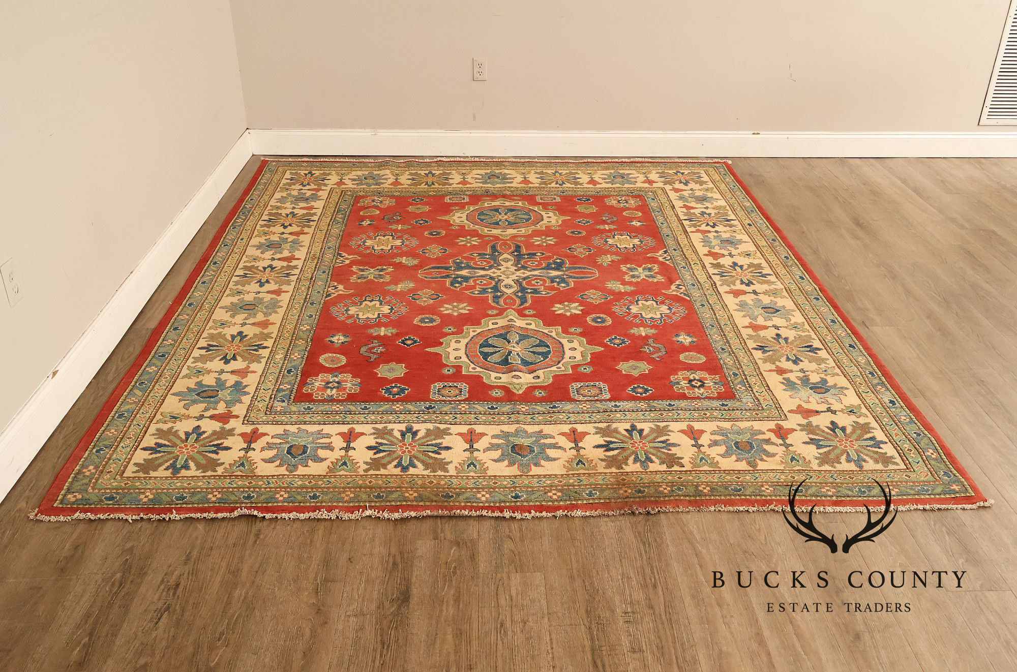 Afghan Gazni Style Wool Area Rug 7'11" x 9'3"
