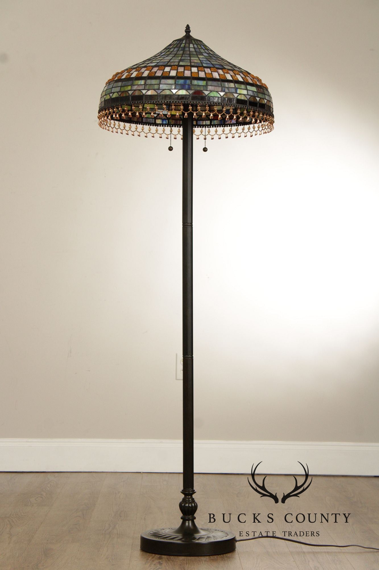 Tiffany Style Art Glass Floor Lamp