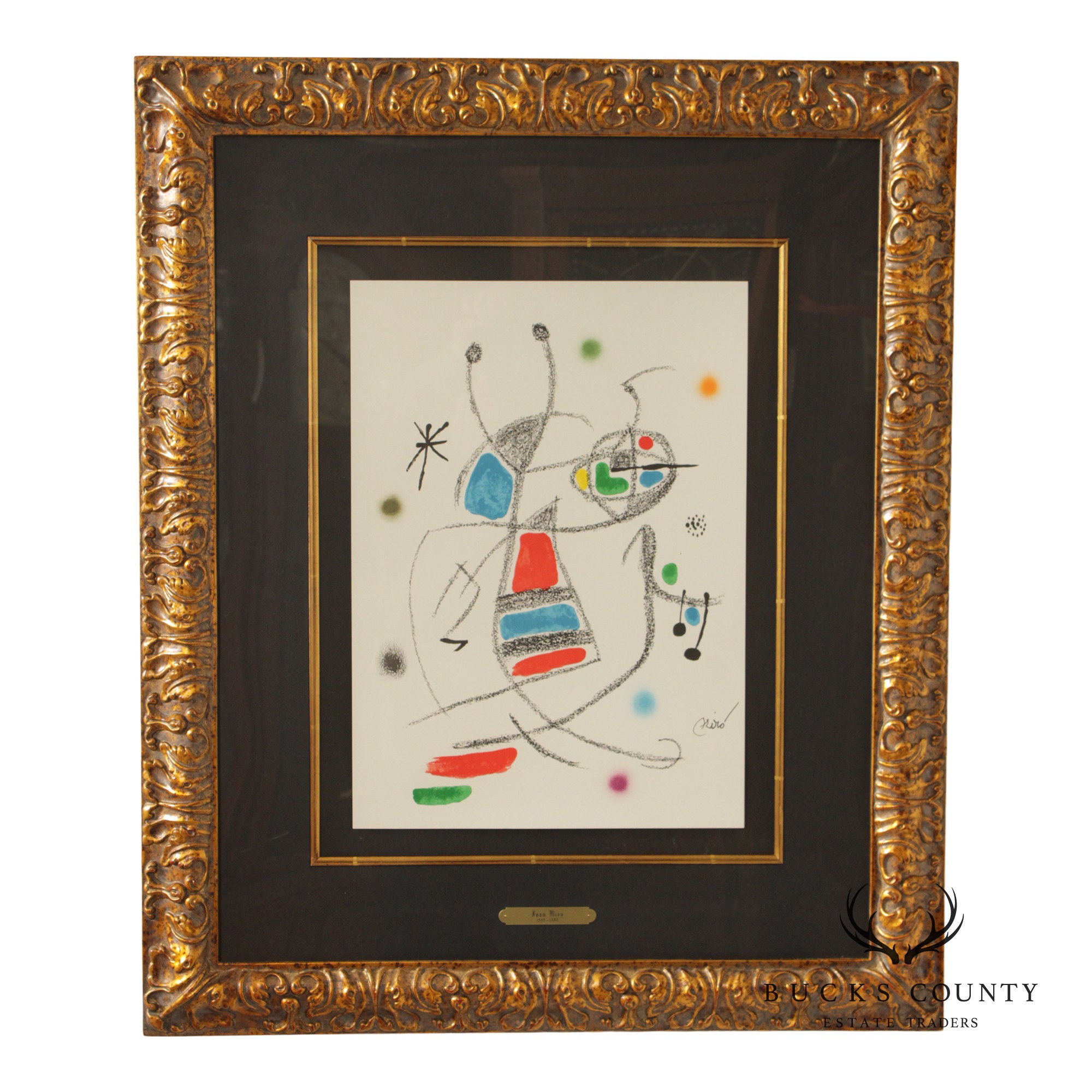 Joan Miró Framed Lithograph, 'Maravillas 8'