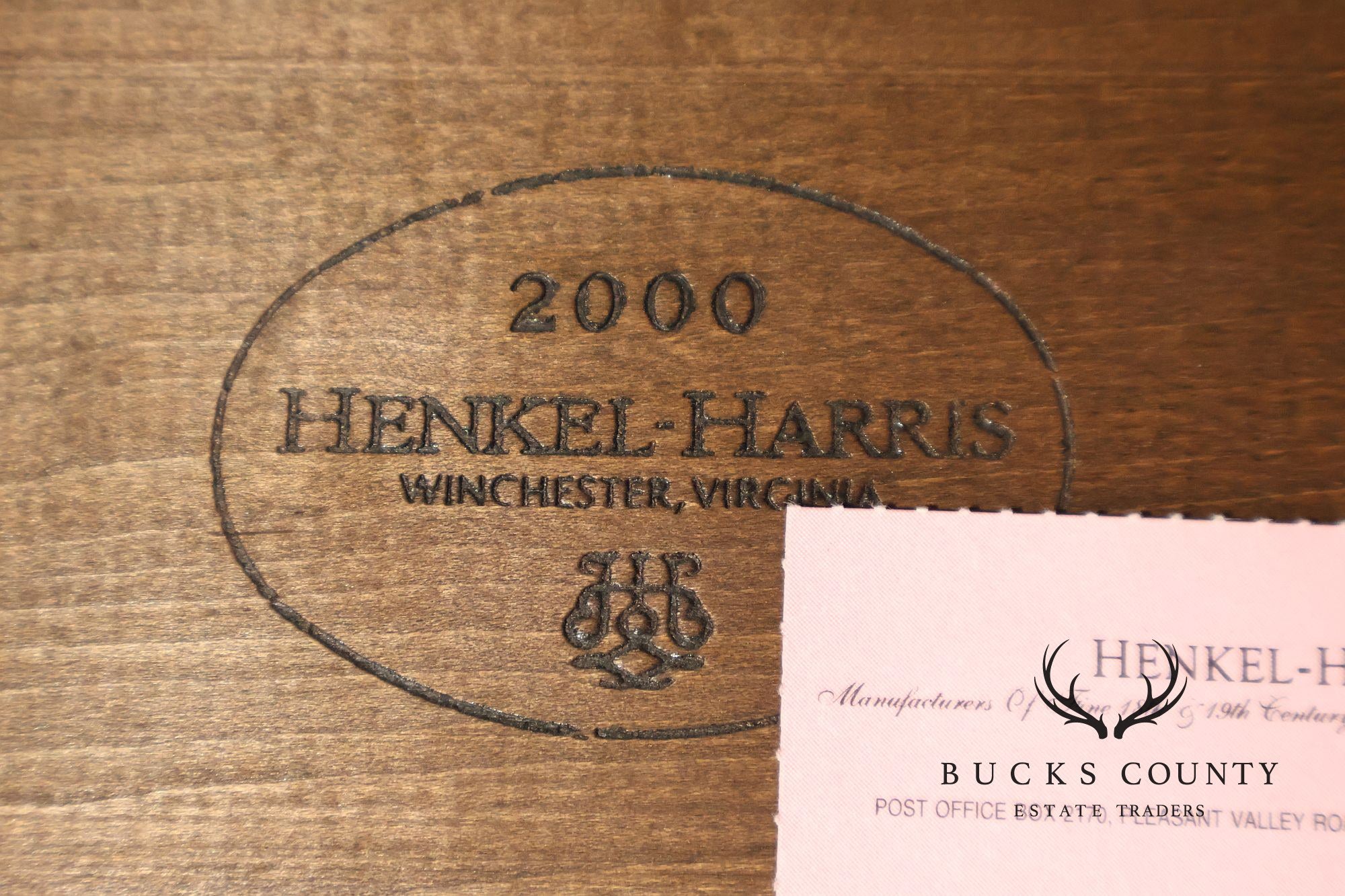 Henkel Harris Federal Style Mahogany Console Table