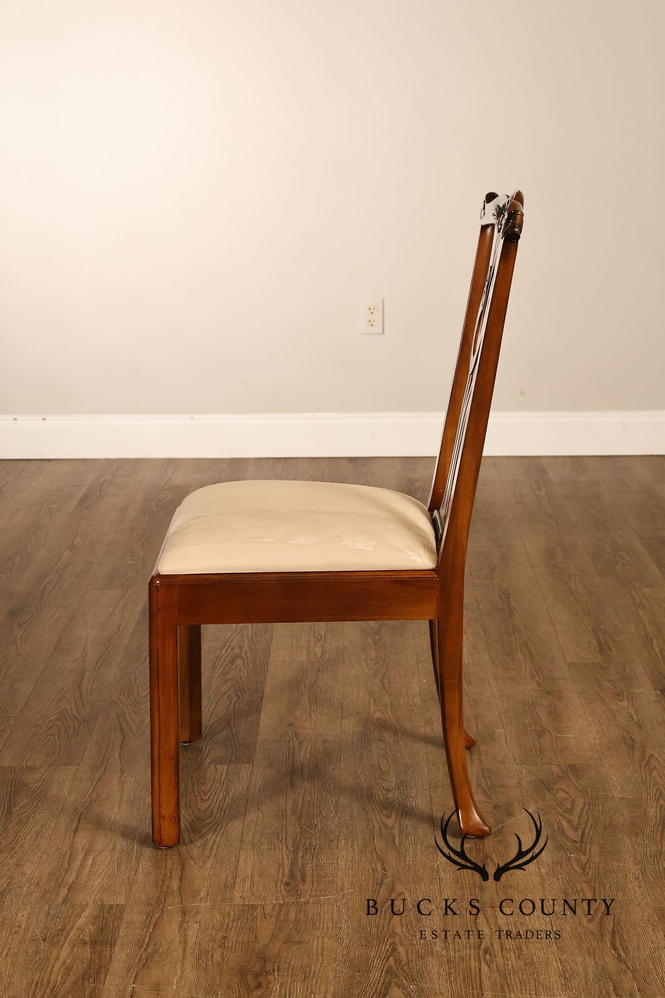Baker Furniture Chippendale Style Set of Twelve Mahogany Dining Chairs