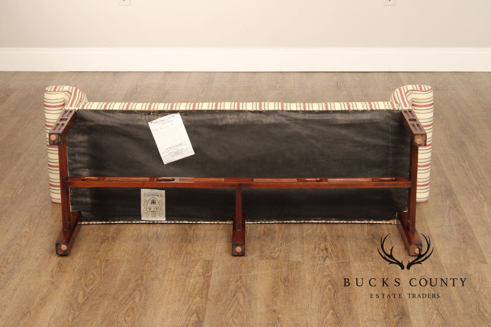 Southwood Chippendale Style Mahogany Window Bench