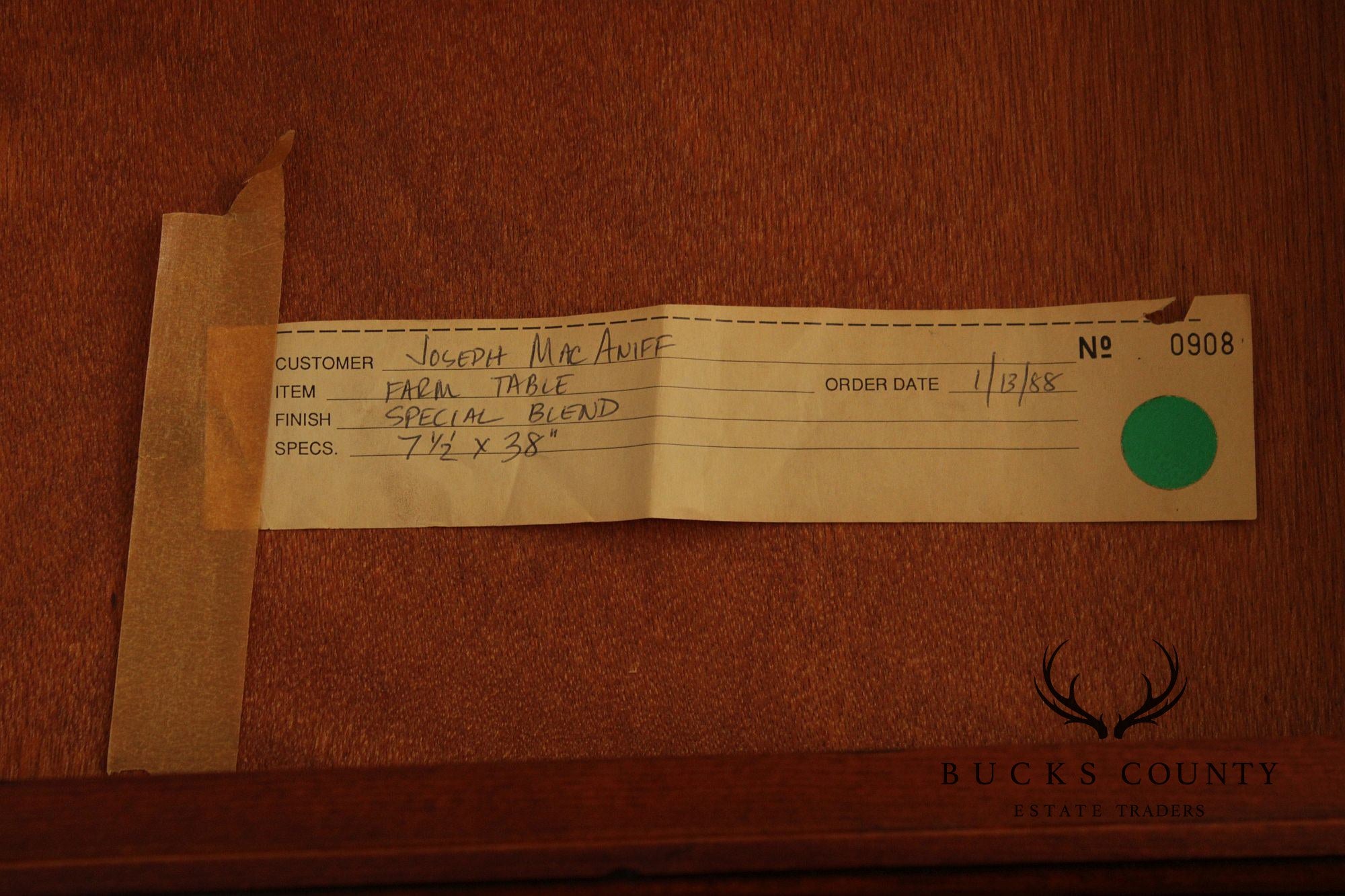 Custom Farmhouse Pine Dining Table